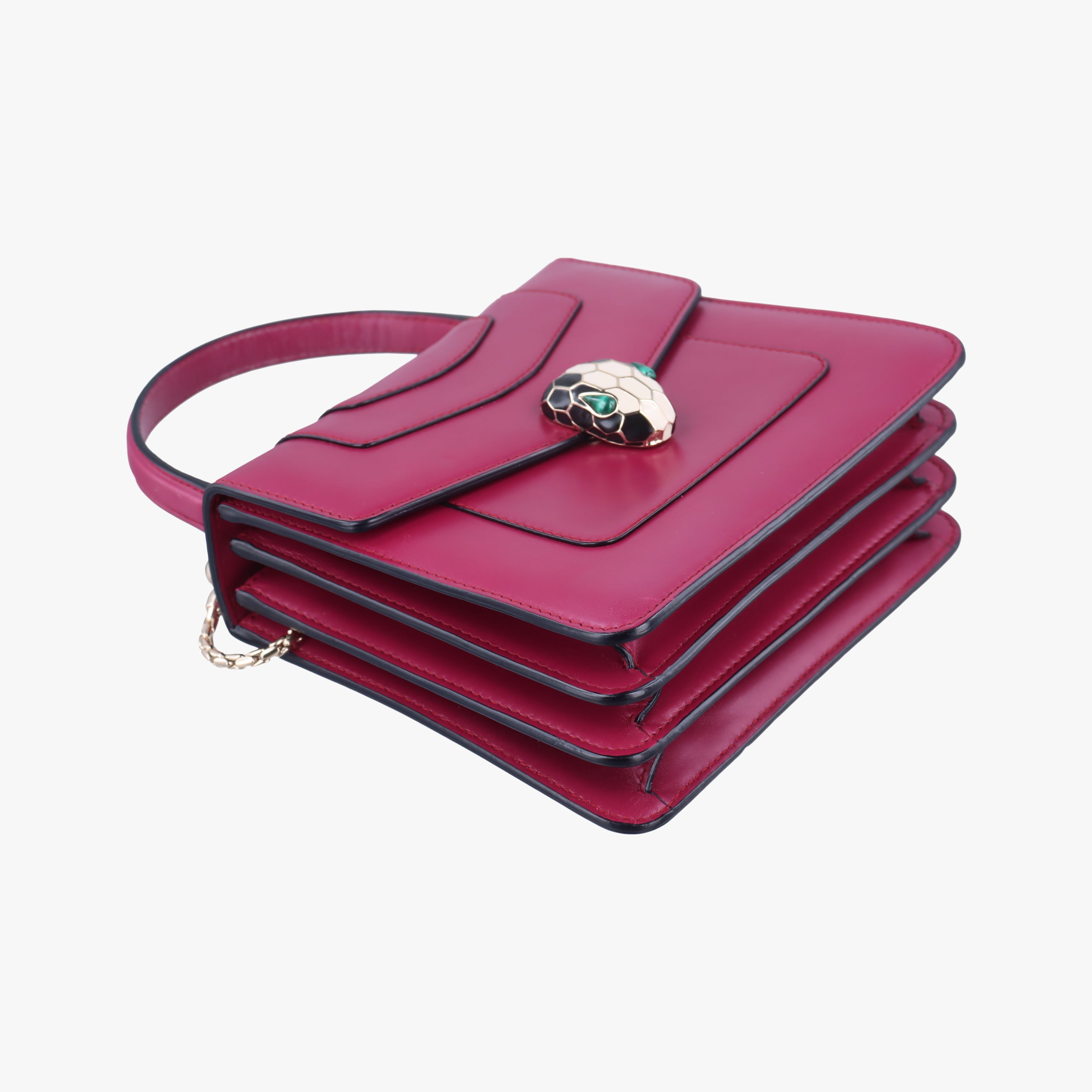 Secondhand Bvlgari SERPENTI FOREVER Rose Leather  shoulderbag | stylenewstar