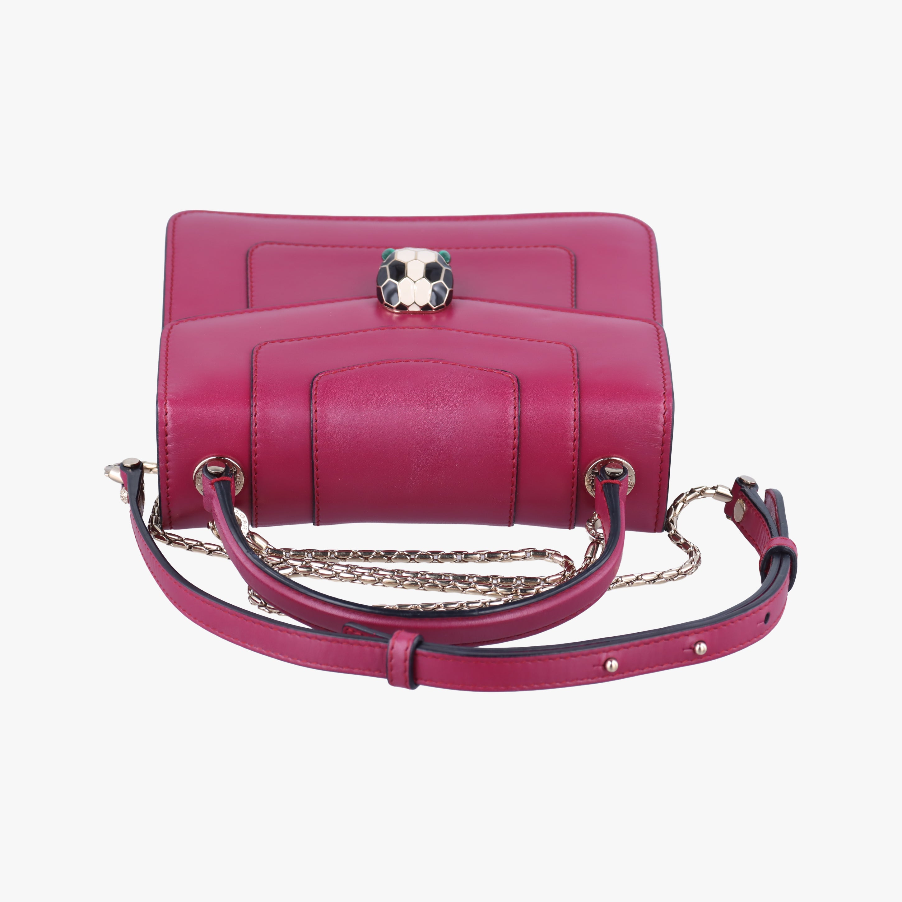 Secondhand Bvlgari SERPENTI FOREVER Rose Leather  shoulderbag | stylenewstar