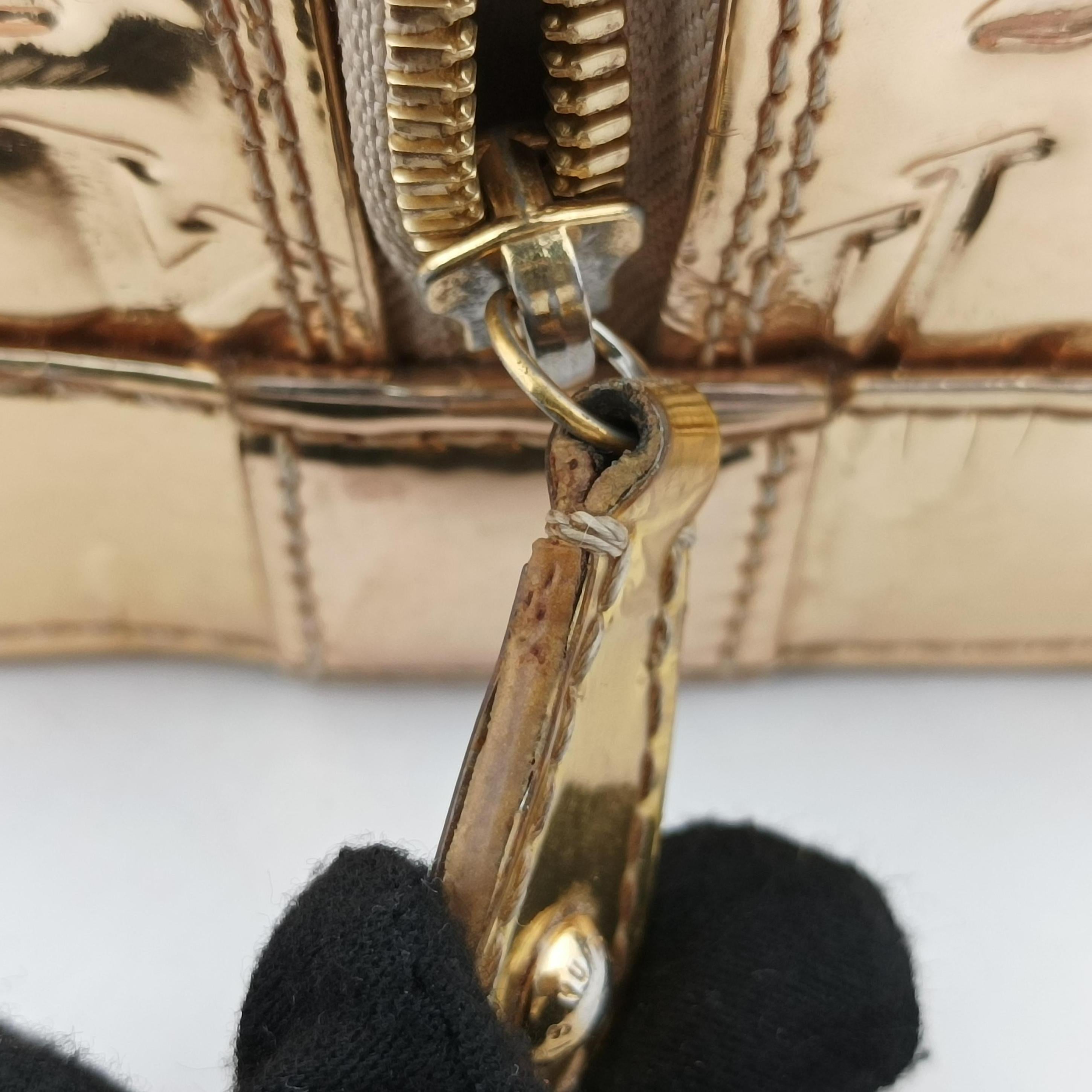 Pre-owned Louis Vuitton Alma GM dore Monogram Miroir M95274 handbag | stylenewstar