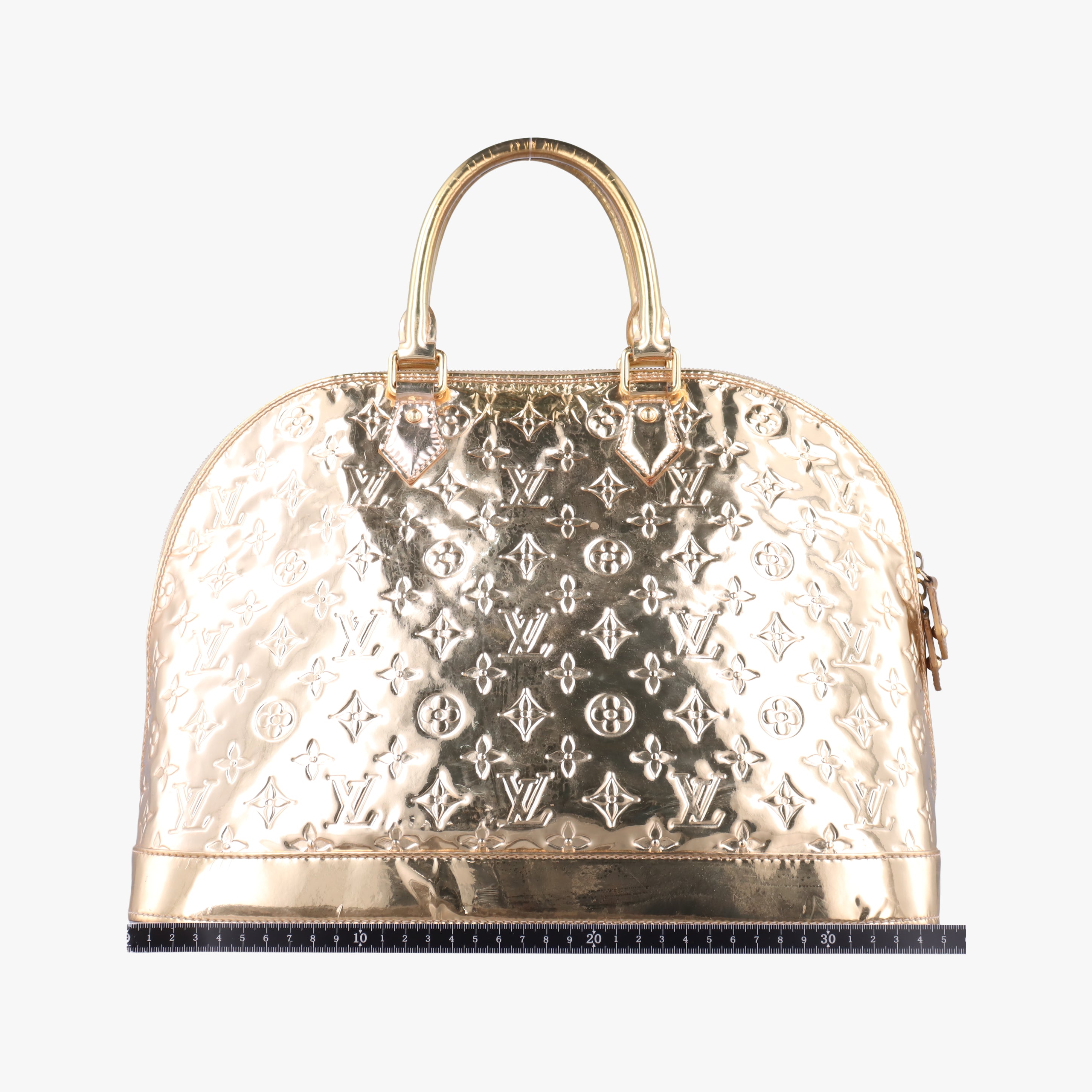 Pre-owned Louis Vuitton Alma GM dore Monogram Miroir M95274 handbag | stylenewstar