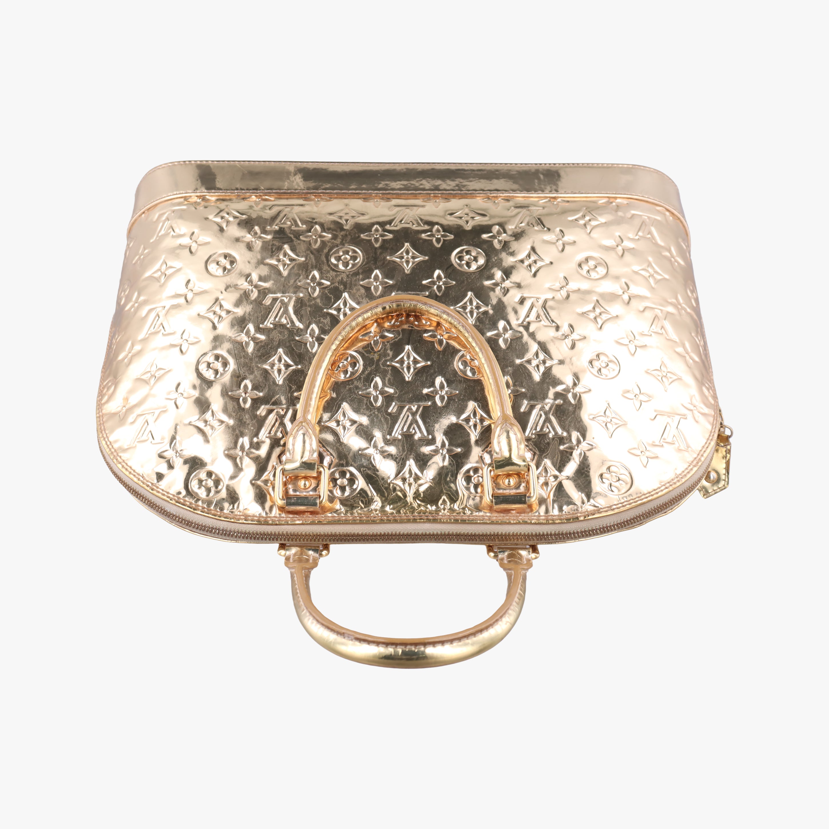 Pre-owned Louis Vuitton Alma GM dore Monogram Miroir M95274 handbag | stylenewstar