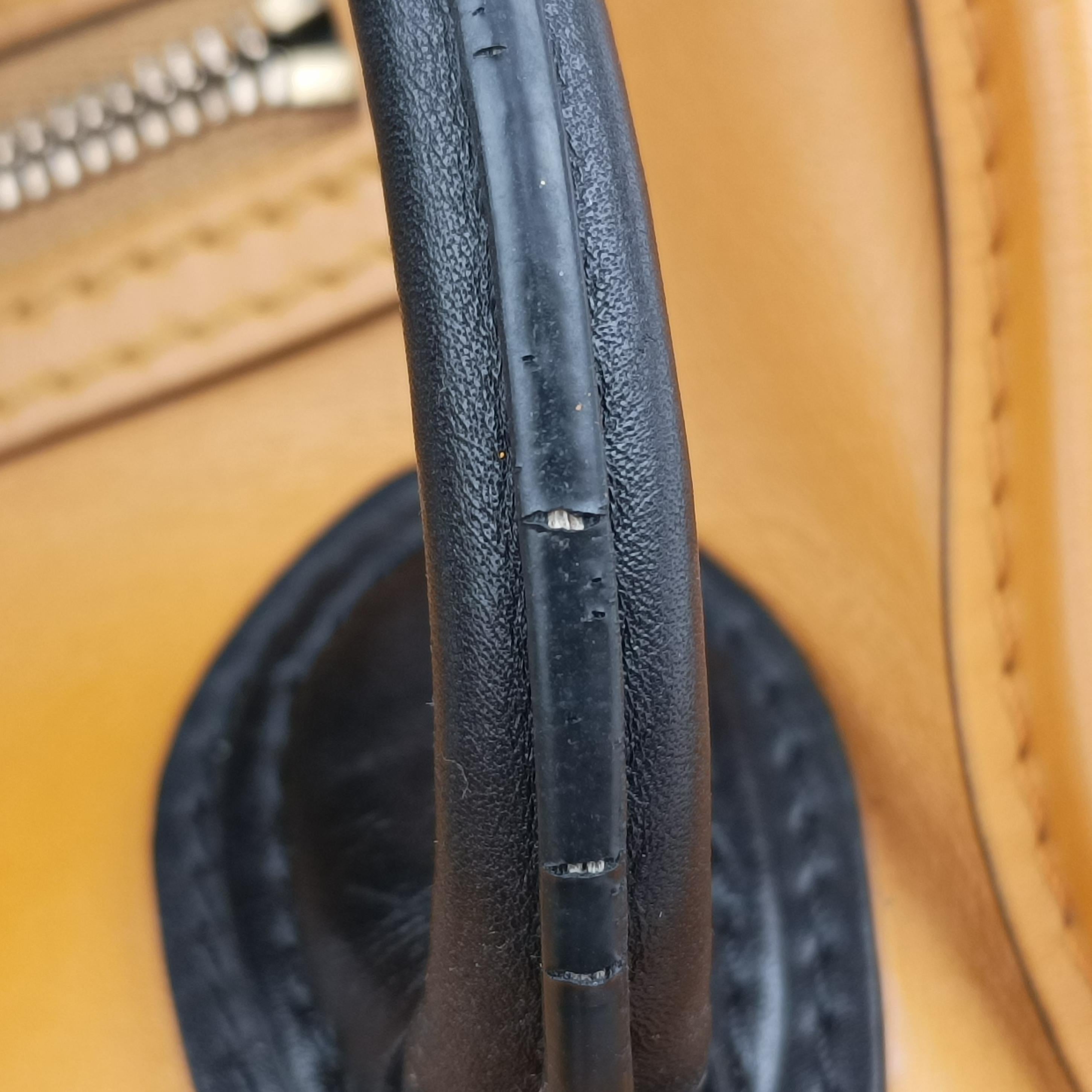 Secondhand Celine luggage nano shopper Yellow×black Leather  shoulderbag | stylenewstar