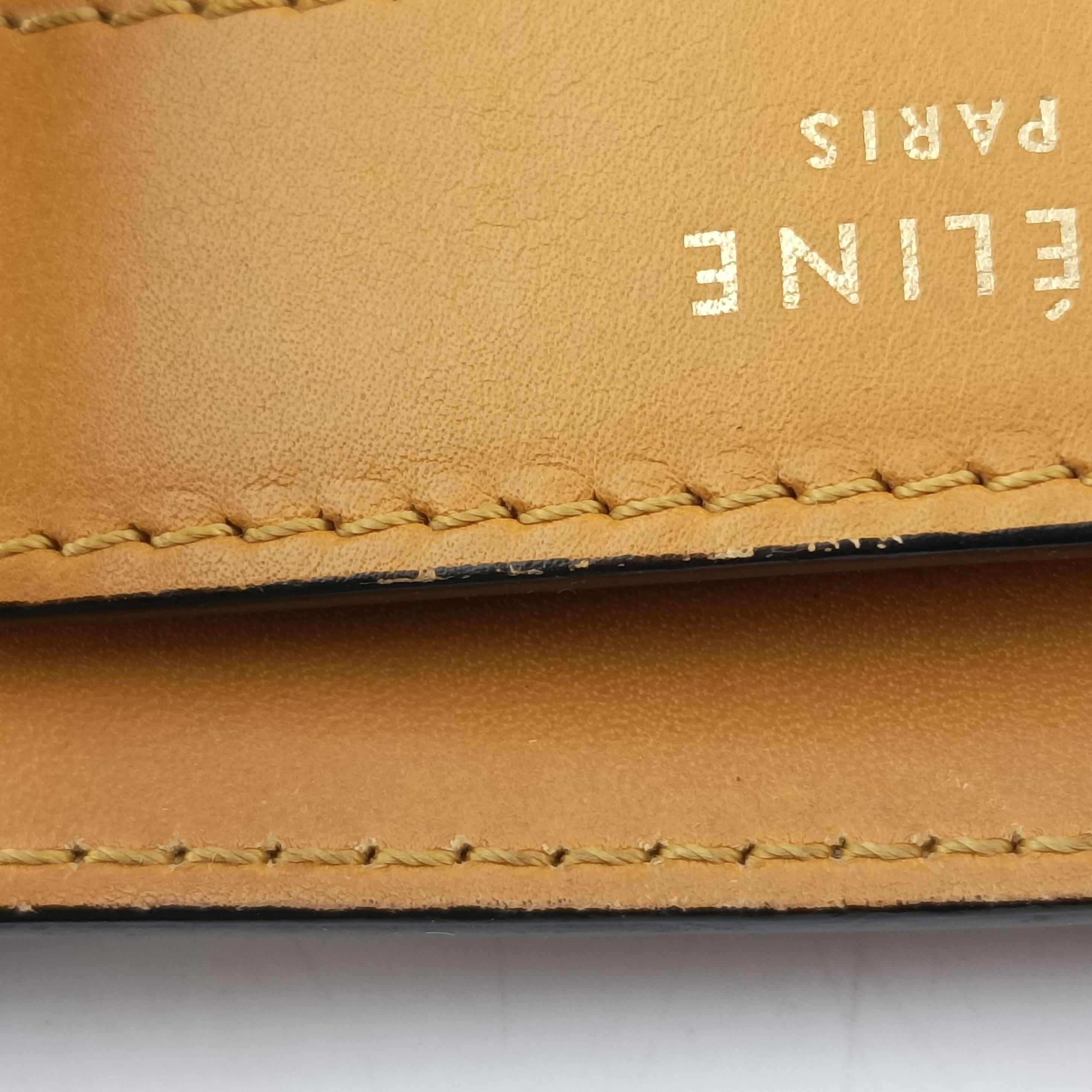 Secondhand Celine luggage nano shopper Yellow×black Leather  shoulderbag | stylenewstar