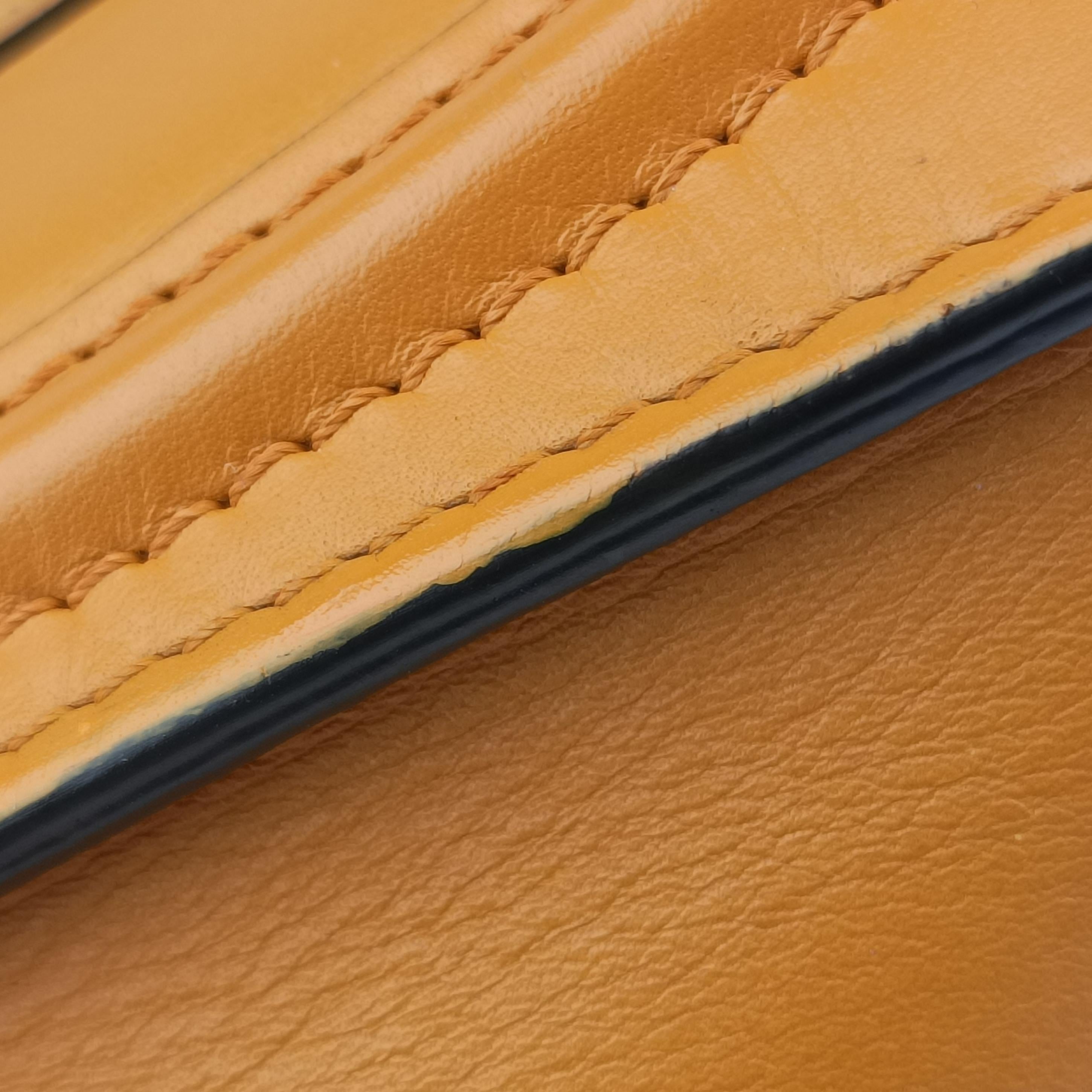 Secondhand Celine luggage nano shopper Yellow×black Leather  shoulderbag | stylenewstar