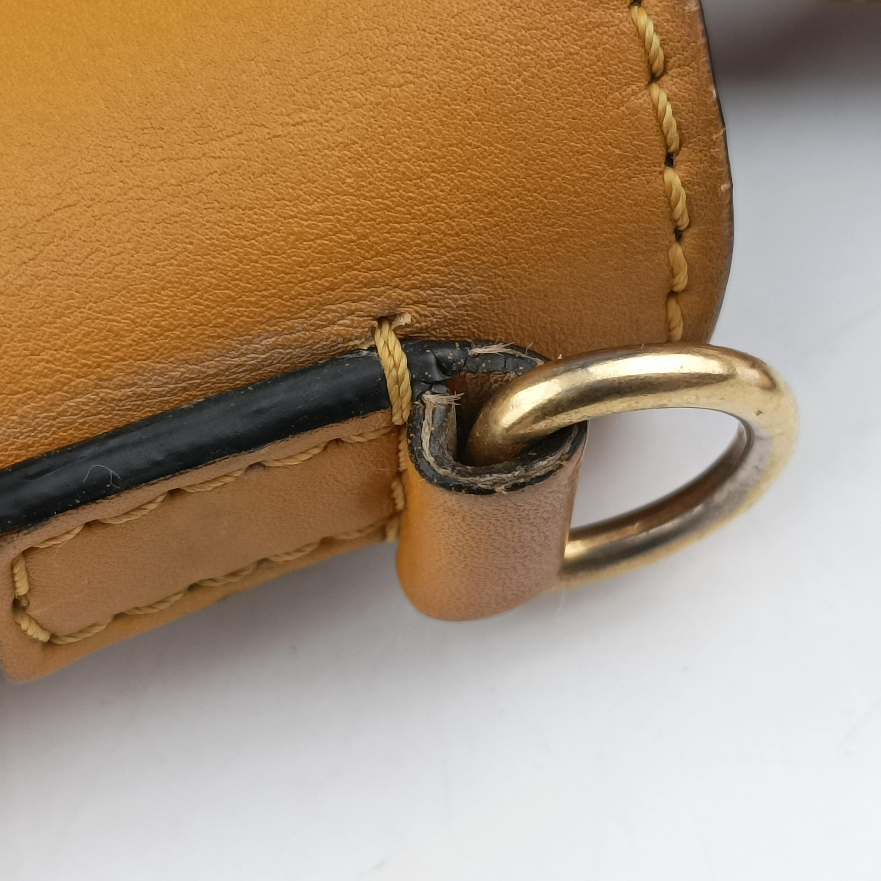 Secondhand Celine luggage nano shopper Yellow×black Leather  shoulderbag | stylenewstar