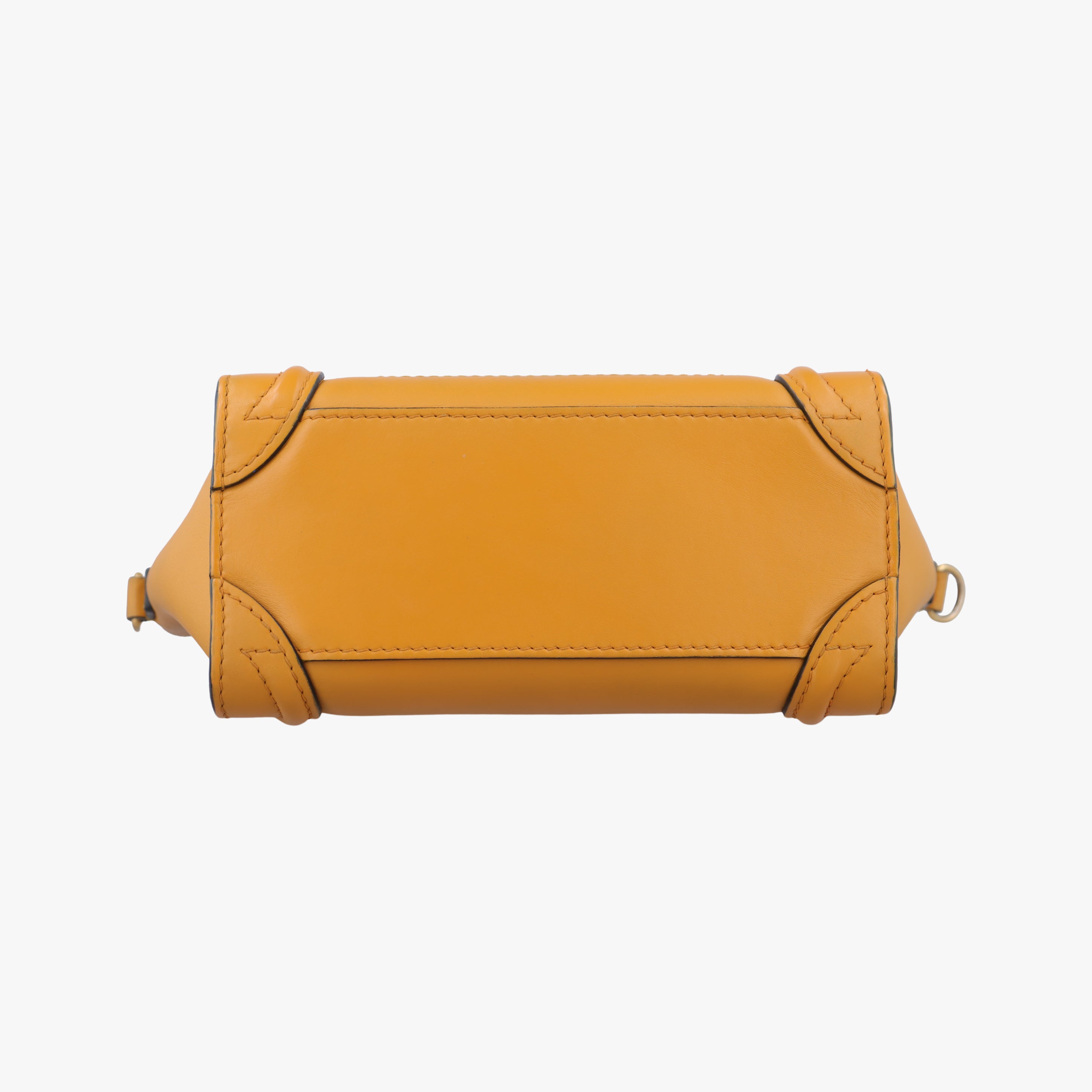 Secondhand Celine luggage nano shopper Yellow×black Leather  shoulderbag | stylenewstar