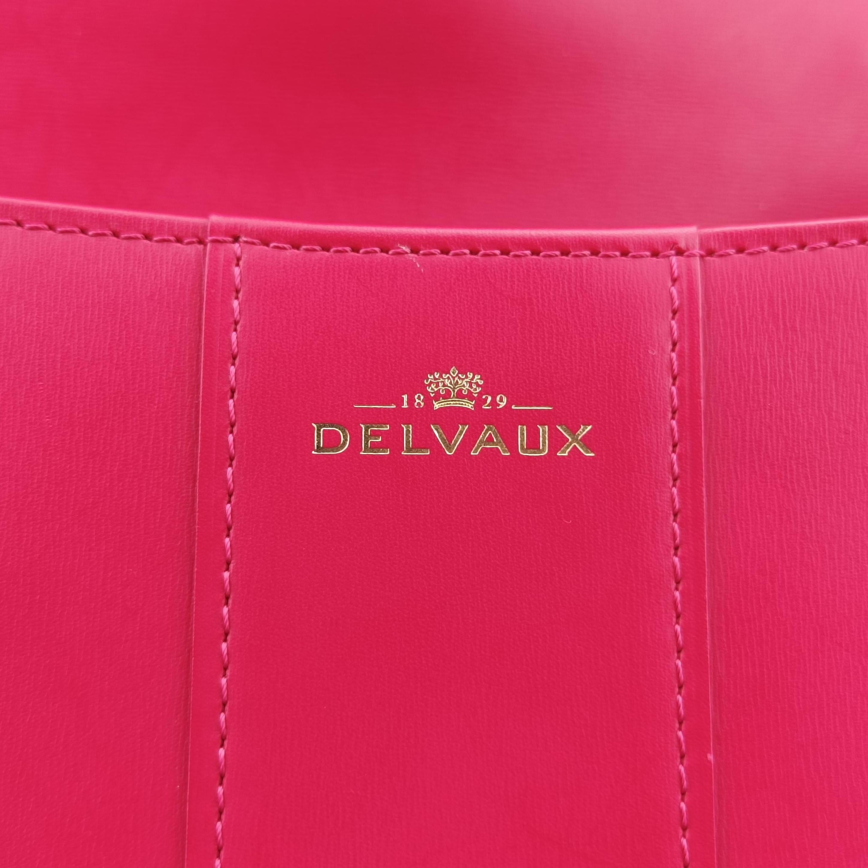 Pre-owned Delvaux Brillon MM Red leather  shoulderbag | stylenewstar