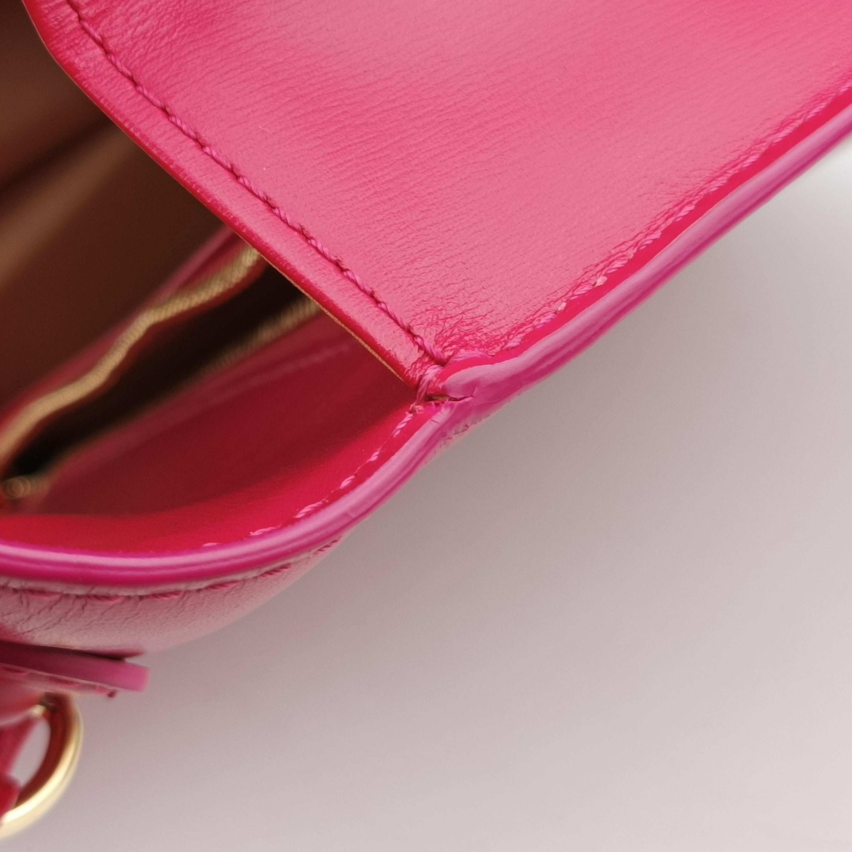 Pre-owned Delvaux Brillon MM Red leather  shoulderbag | stylenewstar