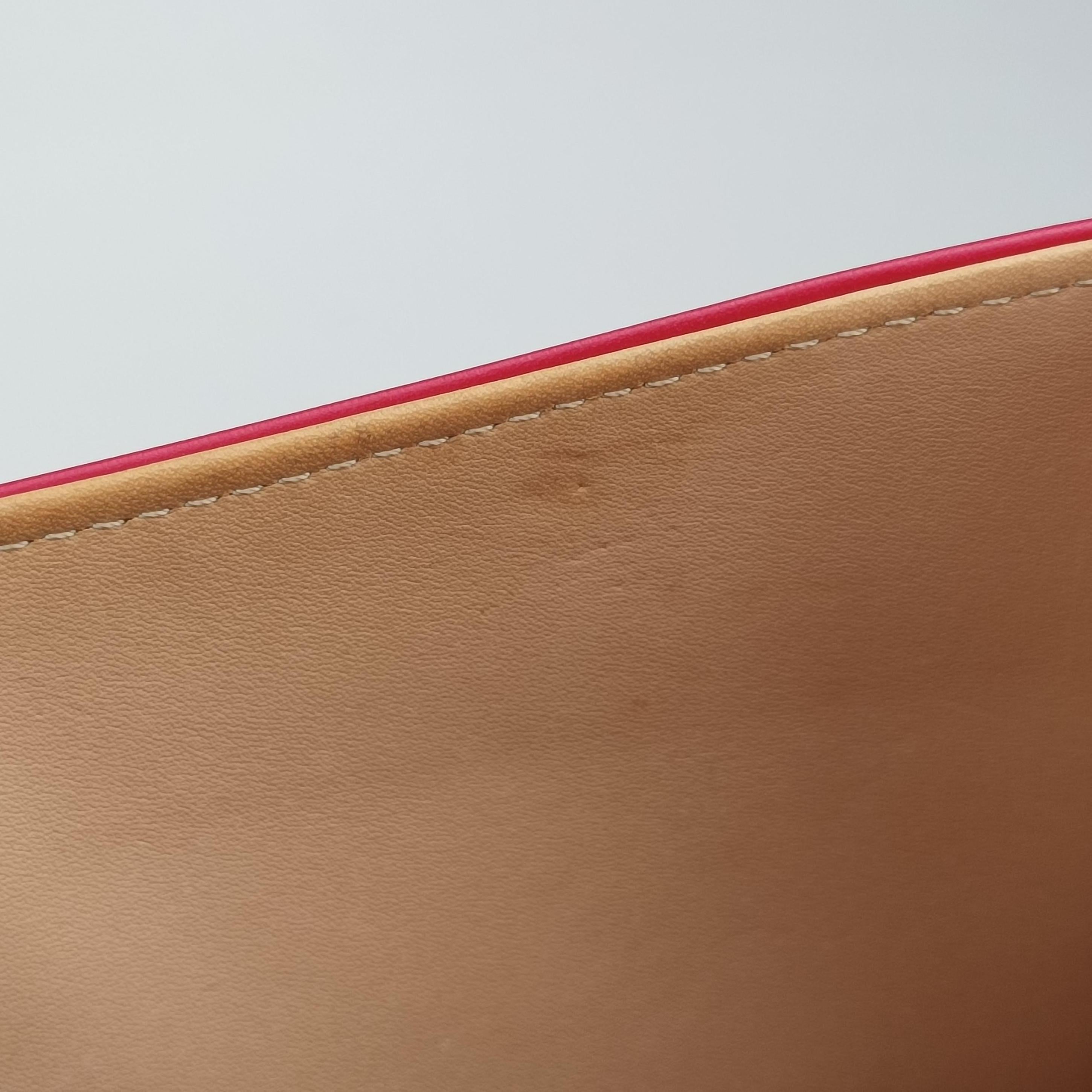 Pre-owned Delvaux Brillon MM Red leather  shoulderbag | stylenewstar