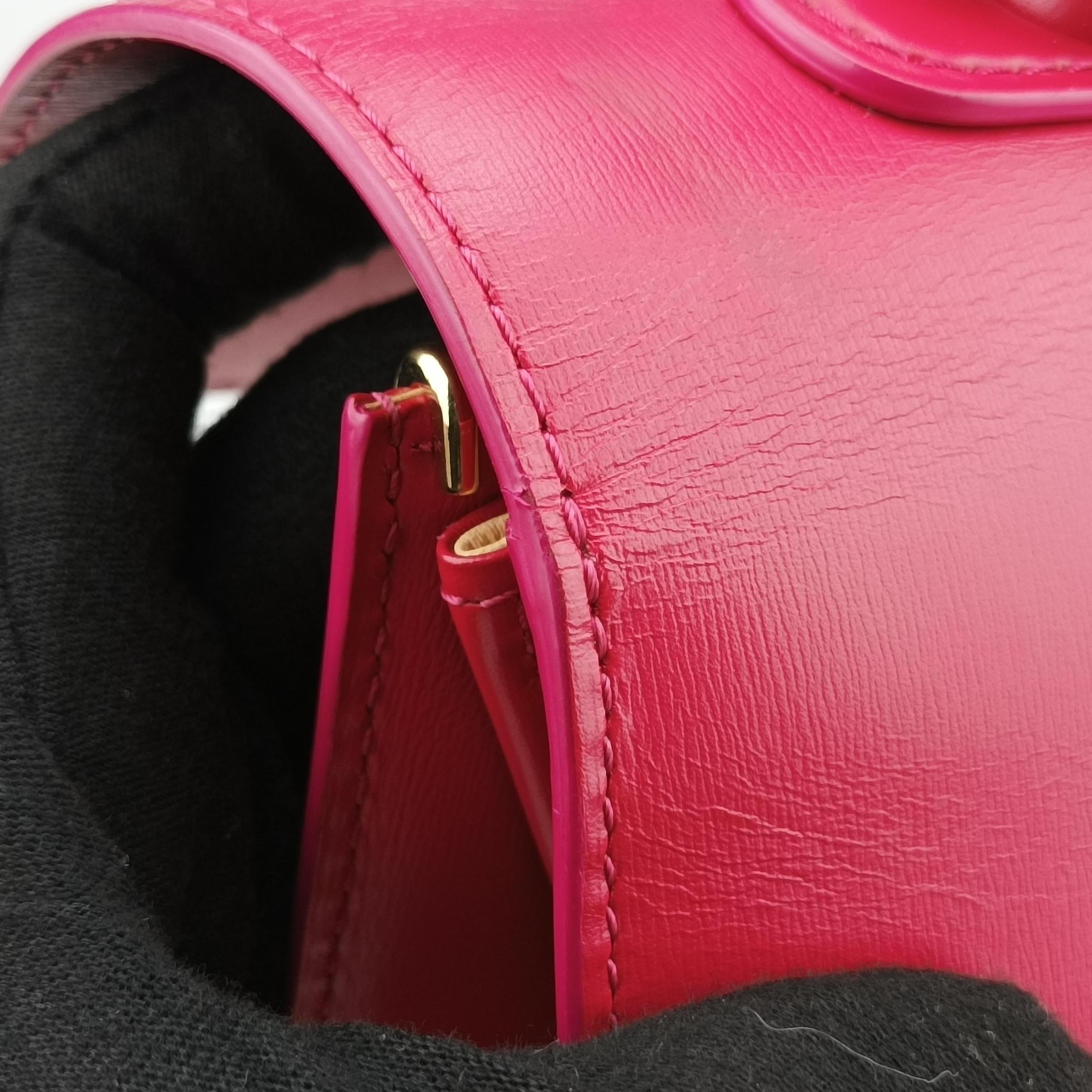 Pre-owned Delvaux Brillon MM Red leather  shoulderbag | stylenewstar