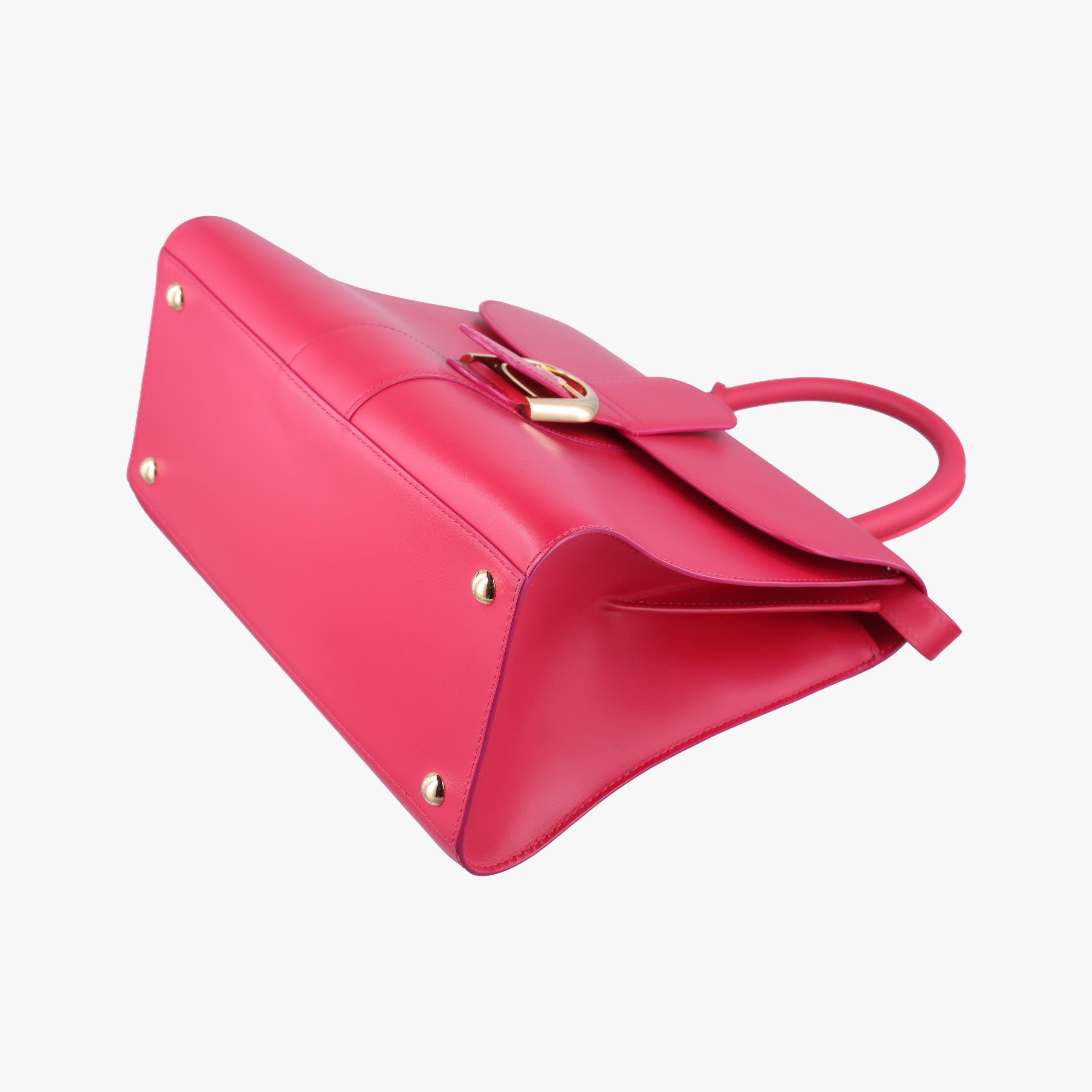 Pre-owned Delvaux Brillon MM Red leather  shoulderbag | stylenewstar