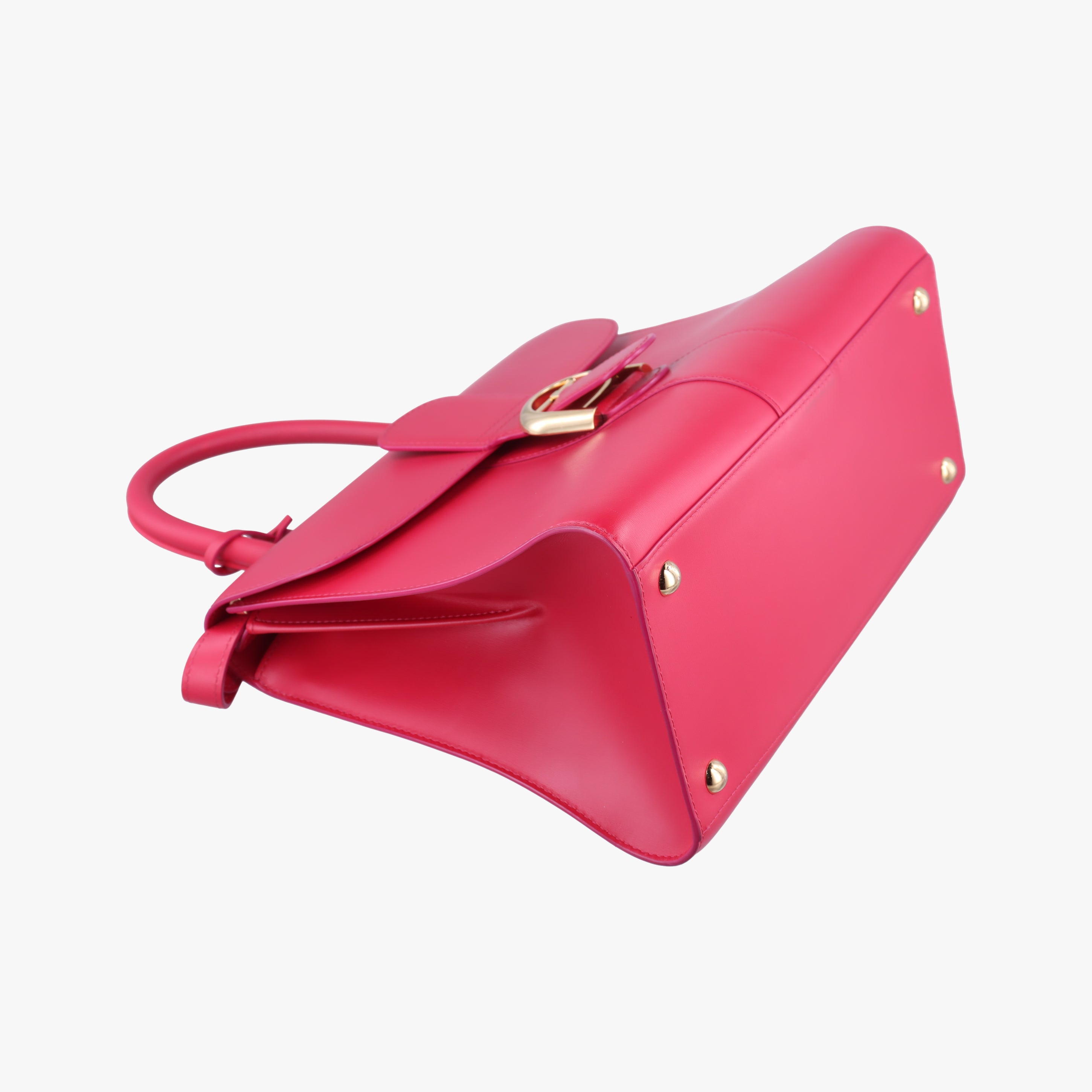 Pre-owned Delvaux Brillon MM Red leather  shoulderbag | stylenewstar
