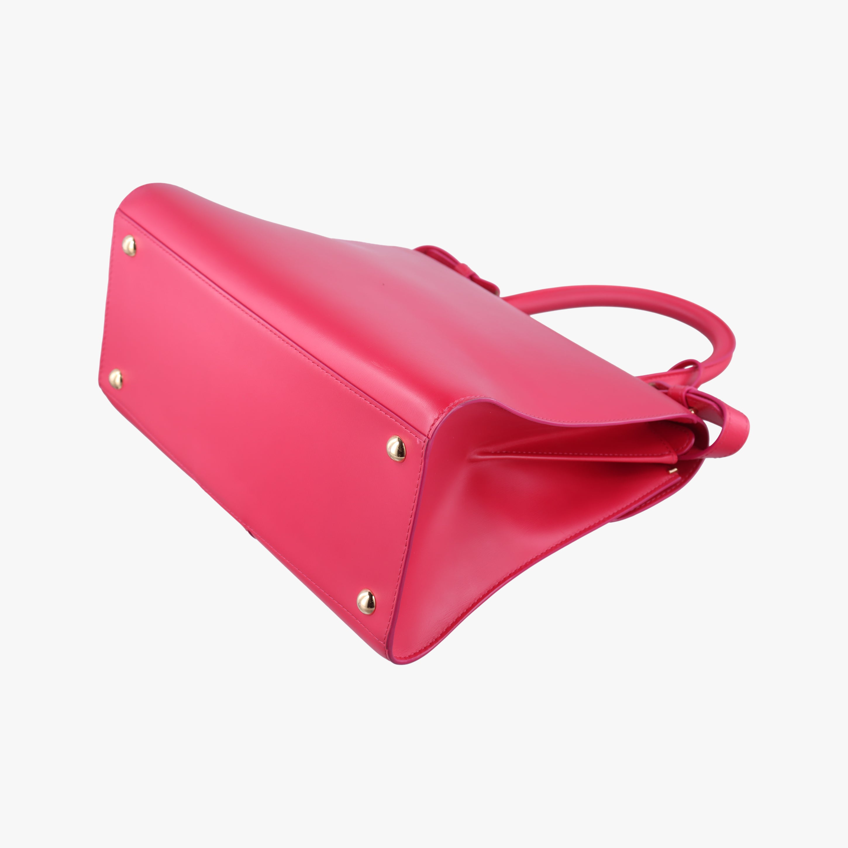Pre-owned Delvaux Brillon MM Red leather  shoulderbag | stylenewstar