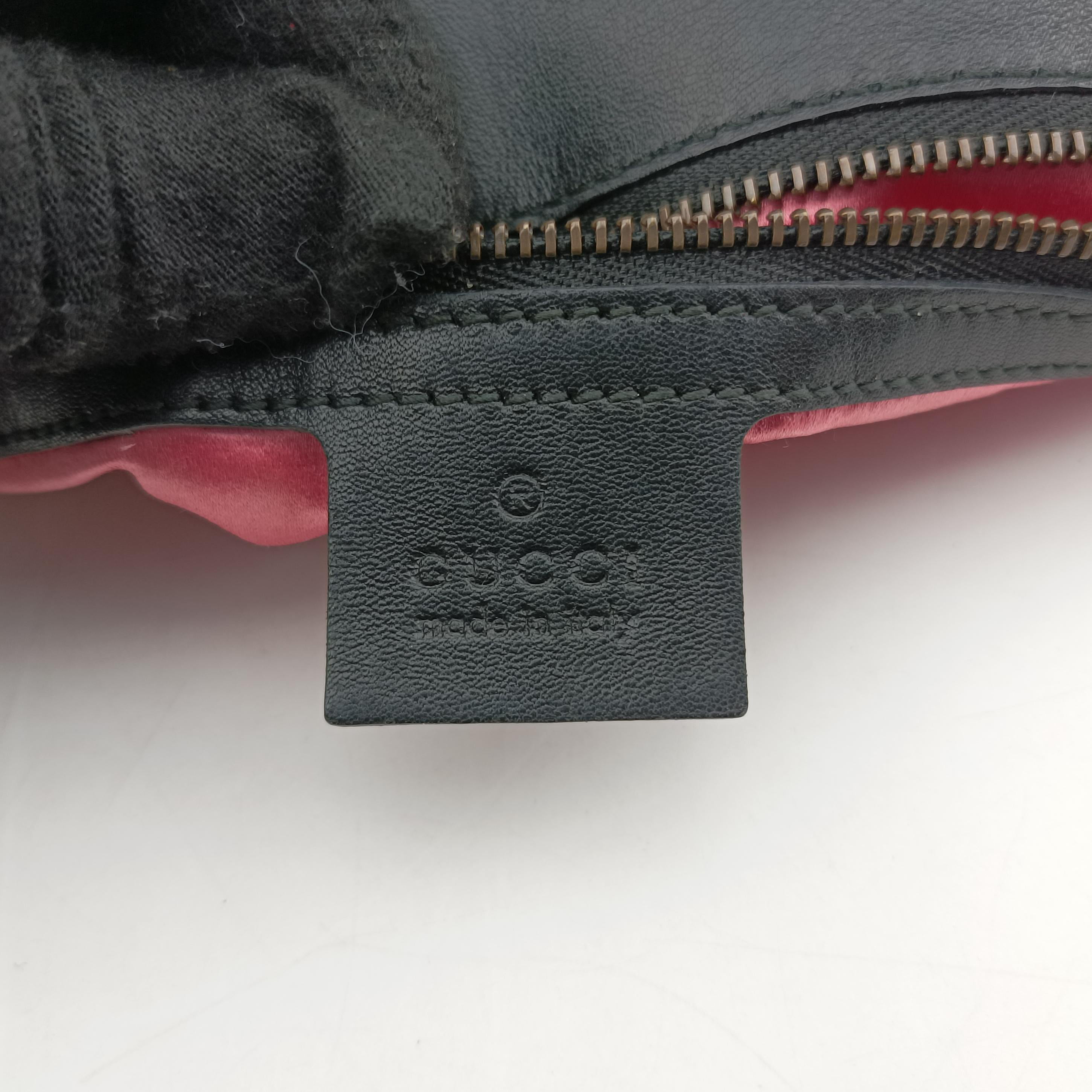 Secondhand Gucci GG Marmont Black×Multicolour velour 443496 shoulderbag | stylenewstar