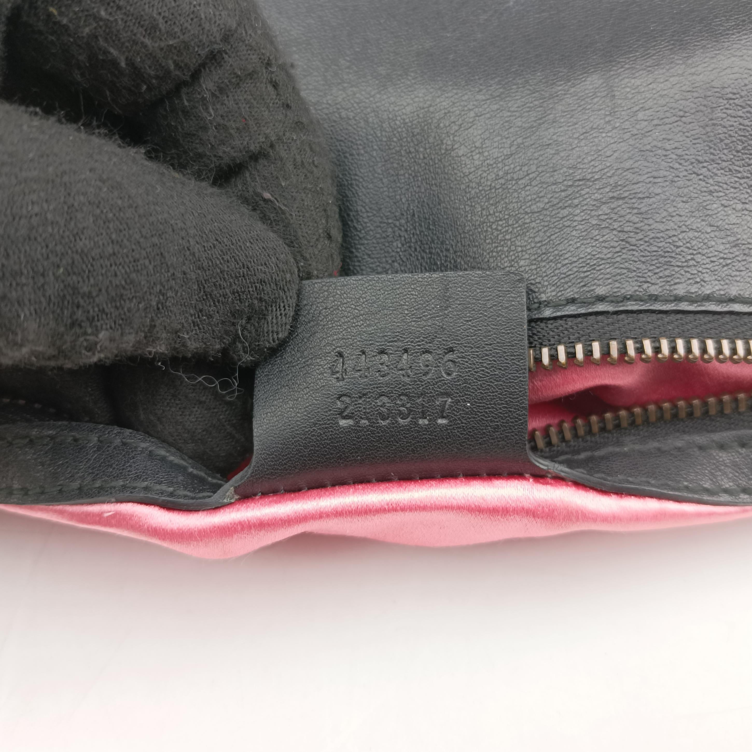 Secondhand Gucci GG Marmont Black×Multicolour velour 443496 shoulderbag | stylenewstar