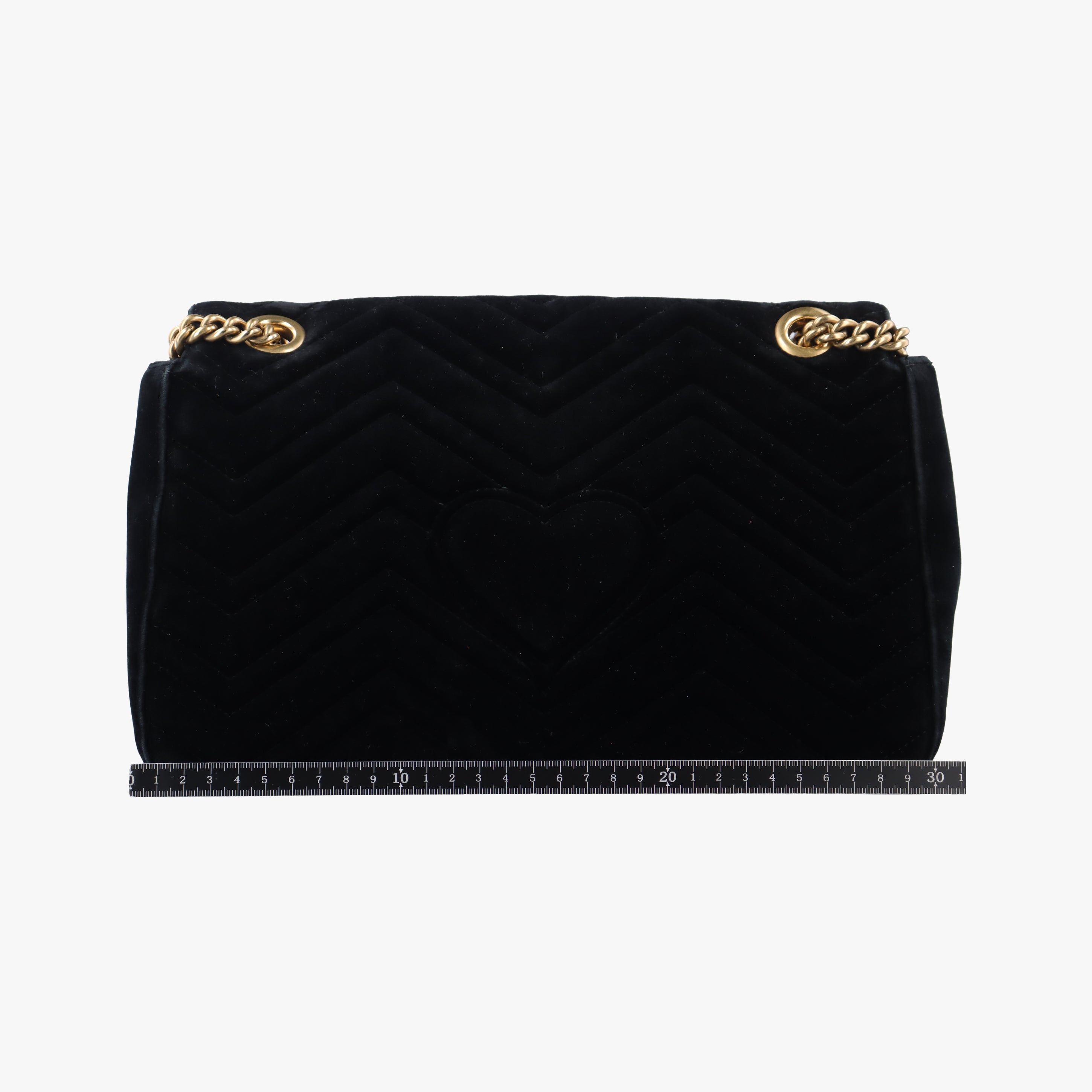 Secondhand Gucci GG Marmont Black×Multicolour velour 443496 shoulderbag | stylenewstar