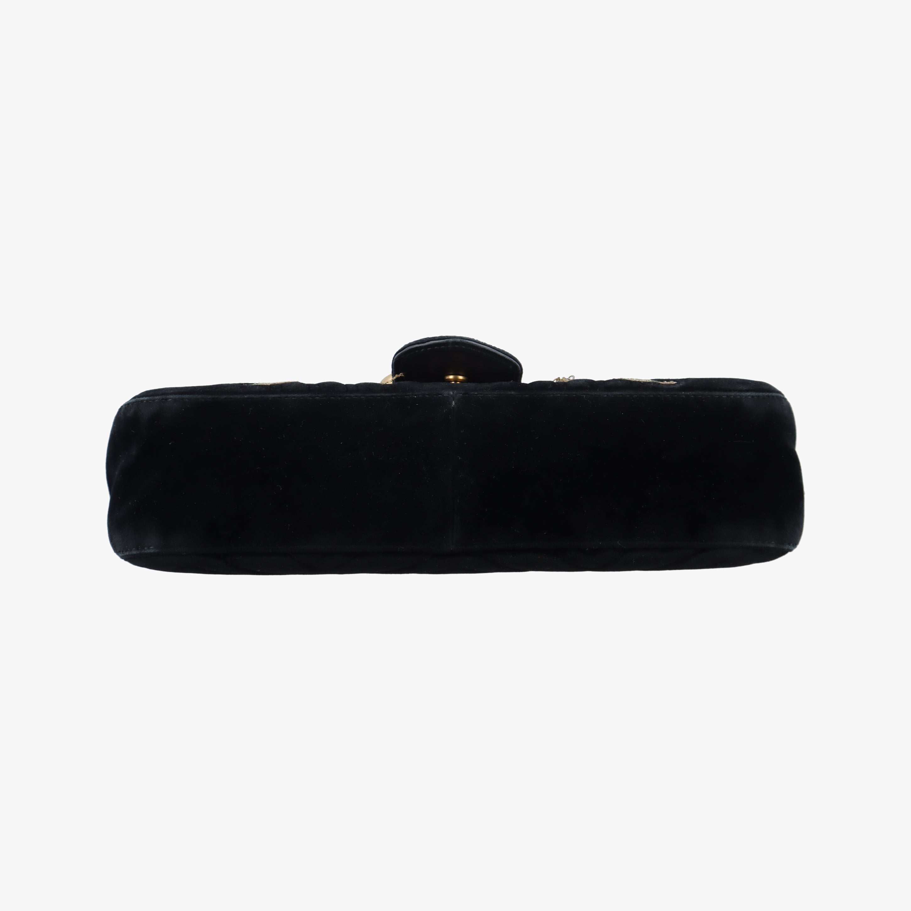 Secondhand Gucci GG Marmont Black×Multicolour velour 443496 shoulderbag | stylenewstar
