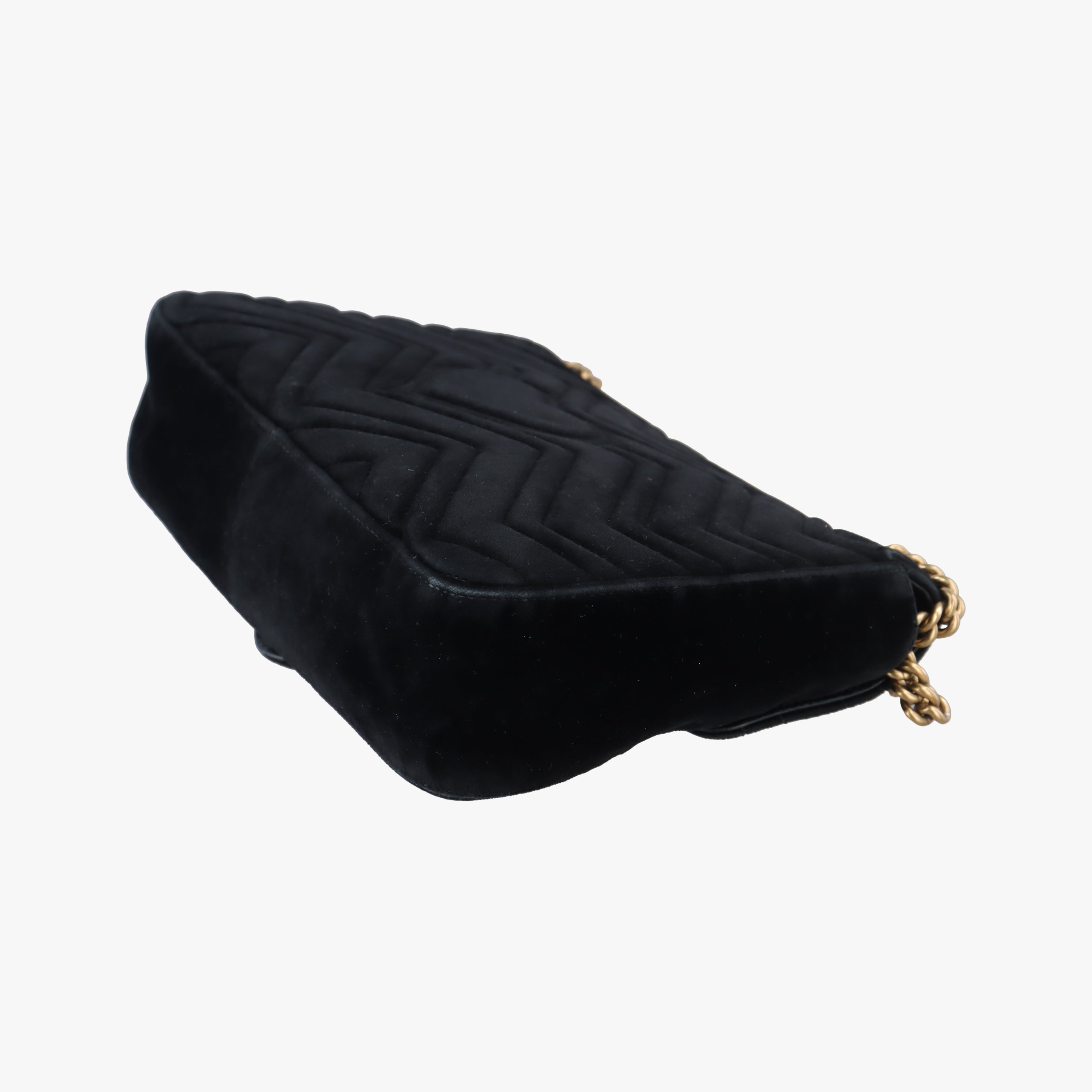 Secondhand Gucci GG Marmont Black×Multicolour velour 443496 shoulderbag | stylenewstar