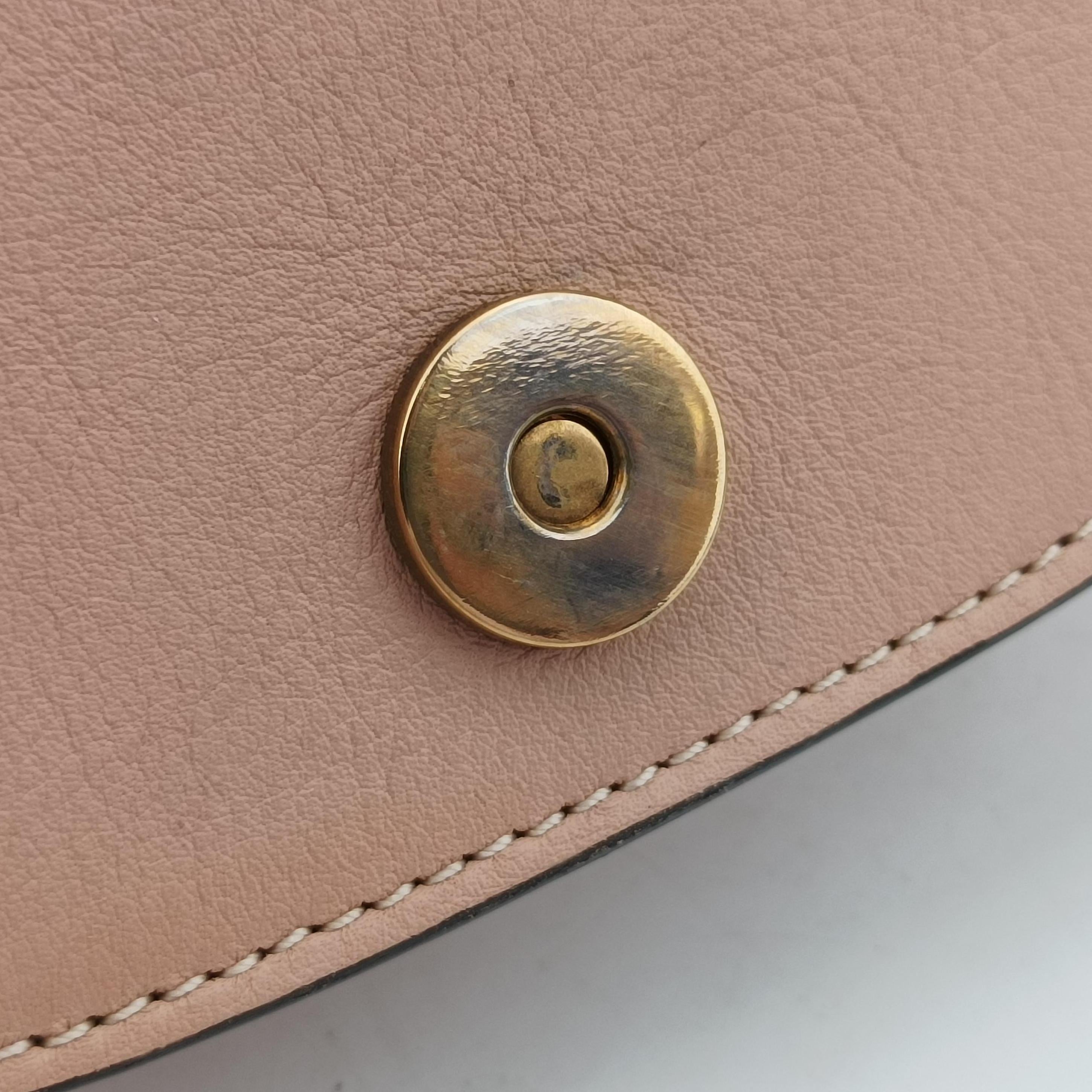 Pre-owned Chloe Bracelet Nile Pink Leather  shoulderbag | stylenewstar