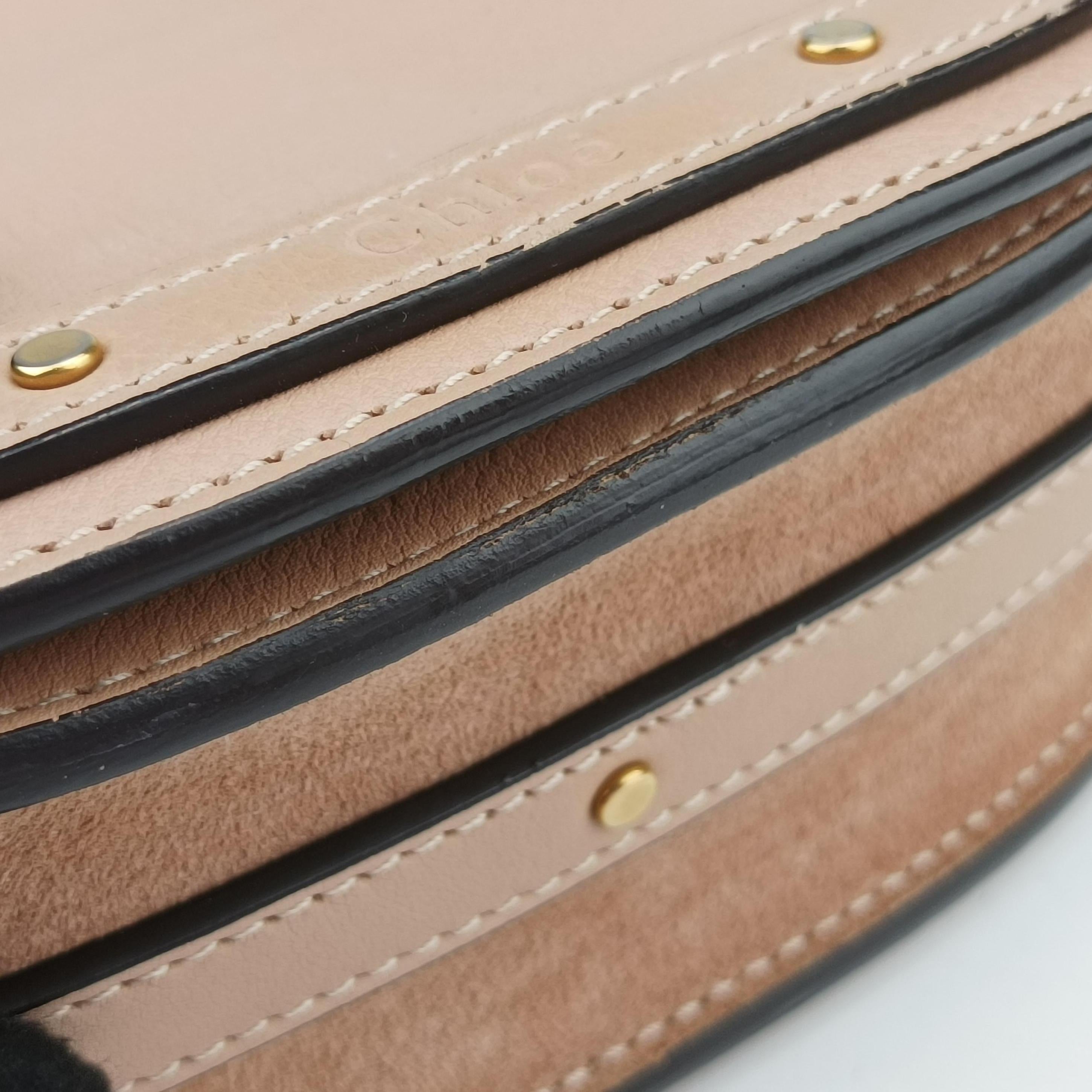 Pre-owned Chloe Bracelet Nile Pink Leather  shoulderbag | stylenewstar