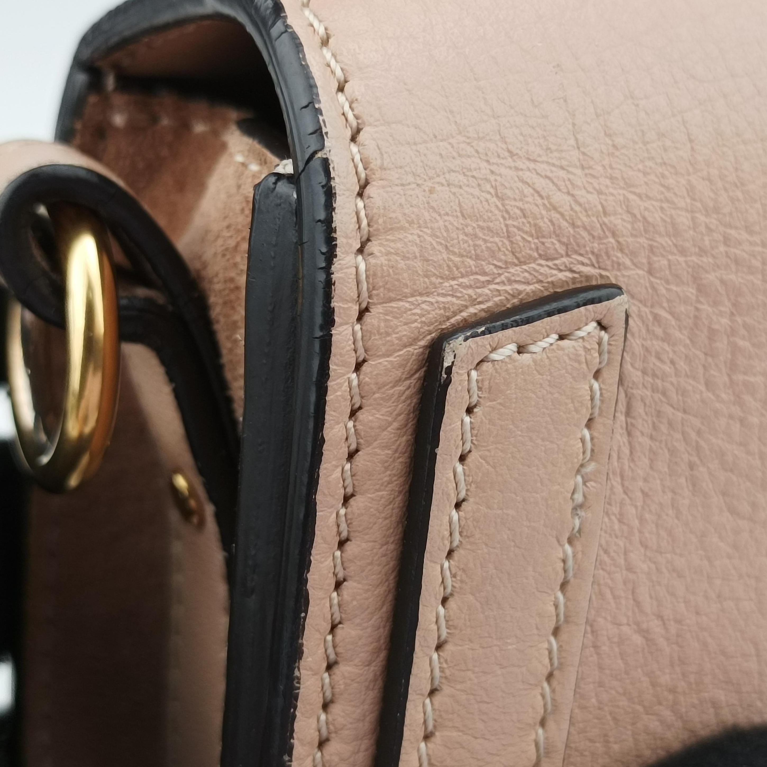 Pre-owned Chloe Bracelet Nile Pink Leather  shoulderbag | stylenewstar