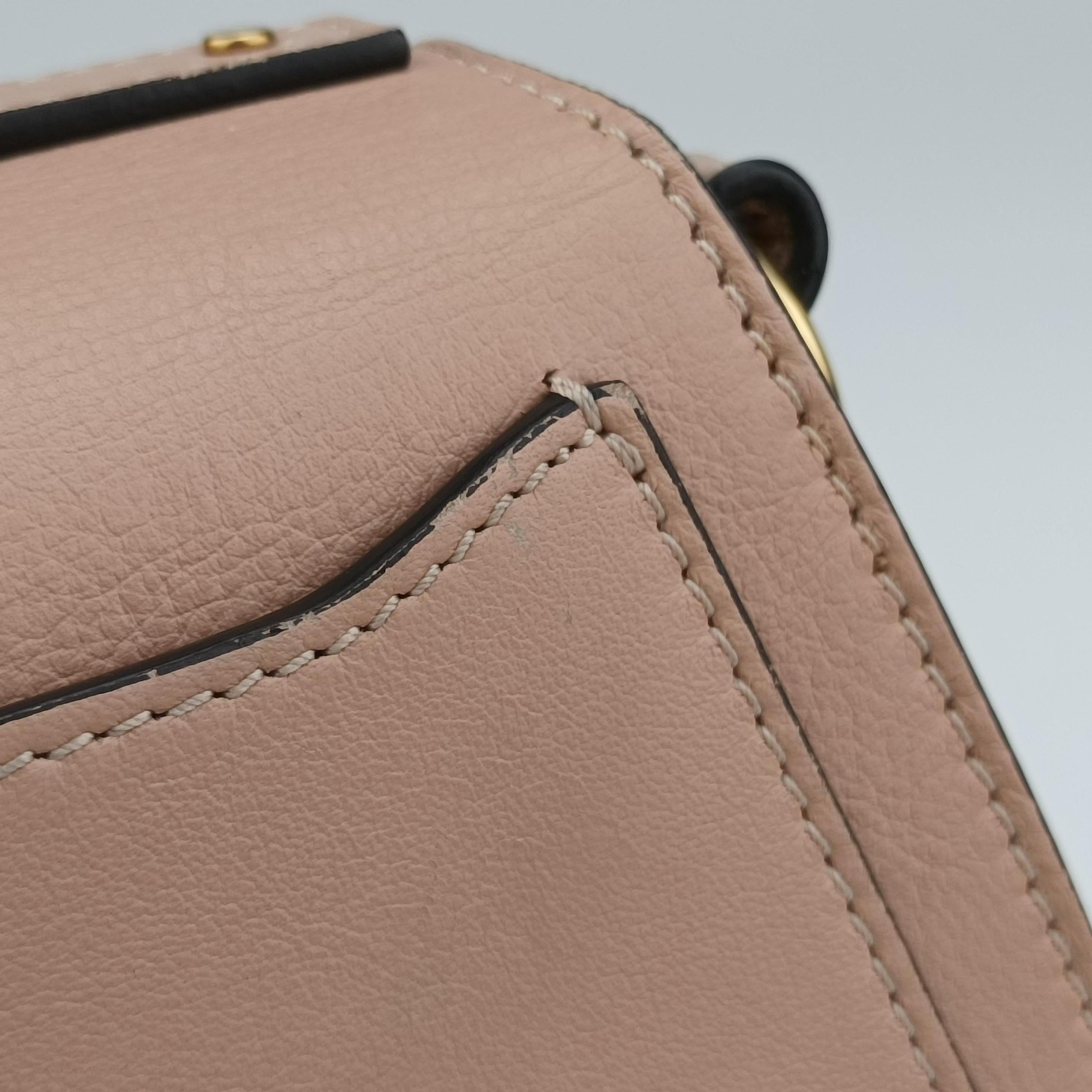 Pre-owned Chloe Bracelet Nile Pink Leather  shoulderbag | stylenewstar