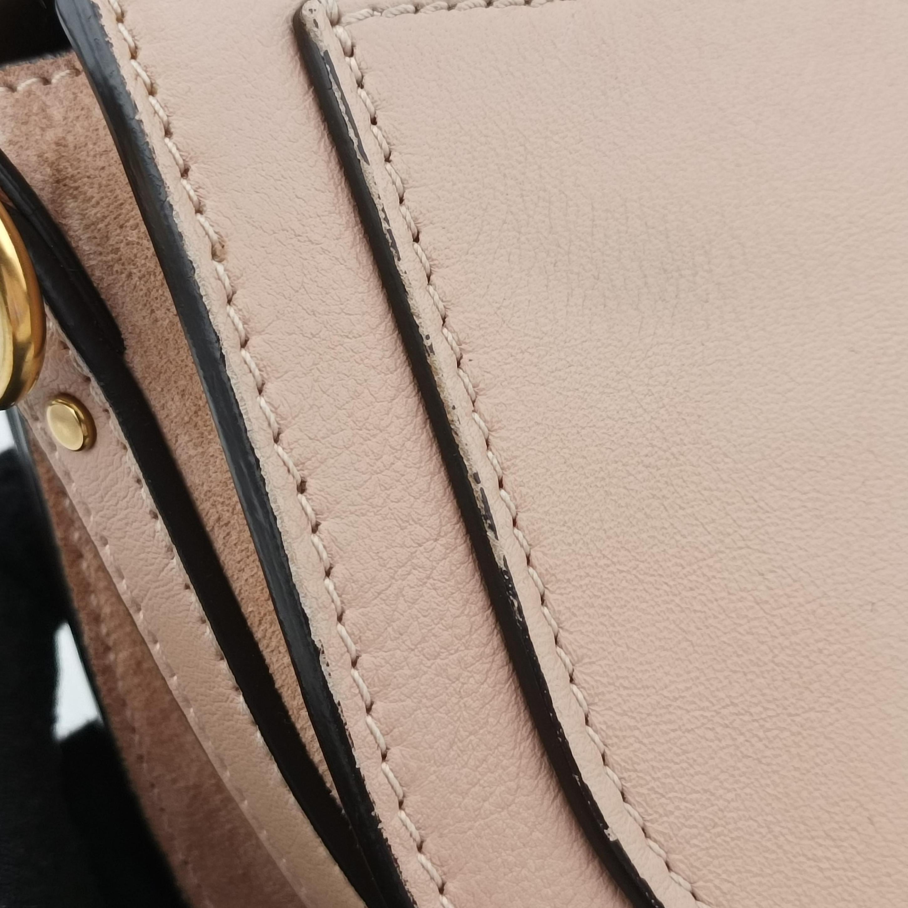Pre-owned Chloe Bracelet Nile Pink Leather  shoulderbag | stylenewstar
