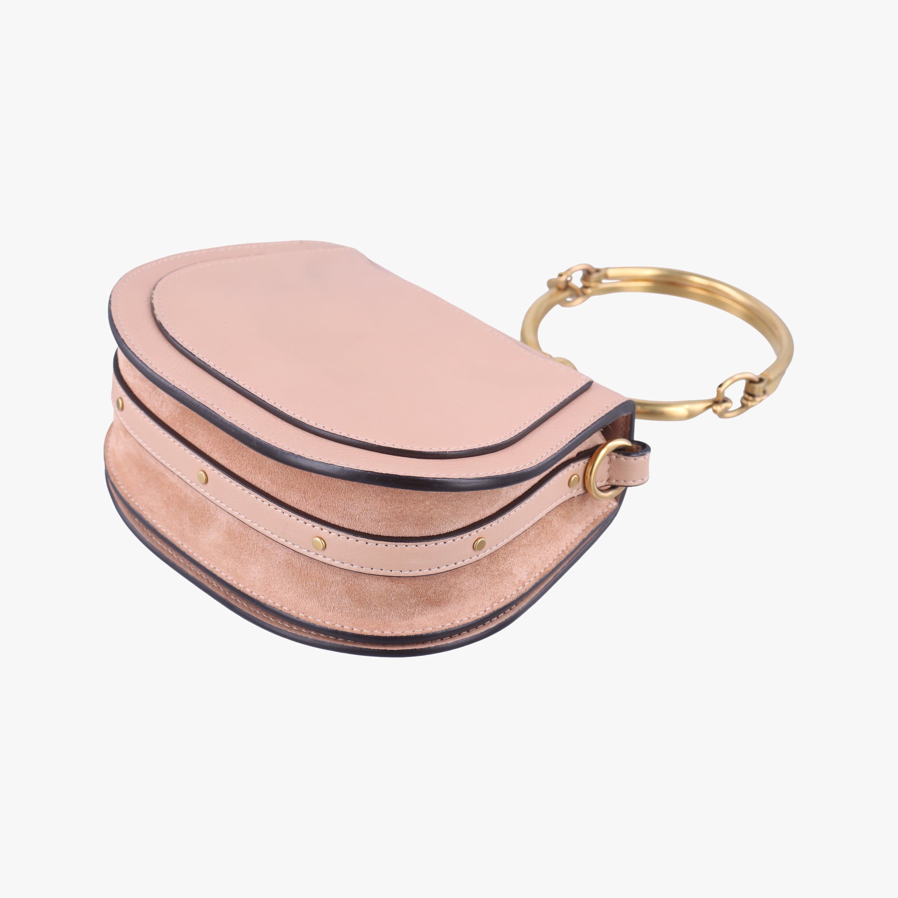 Pre-owned Chloe Bracelet Nile Pink Leather  shoulderbag | stylenewstar