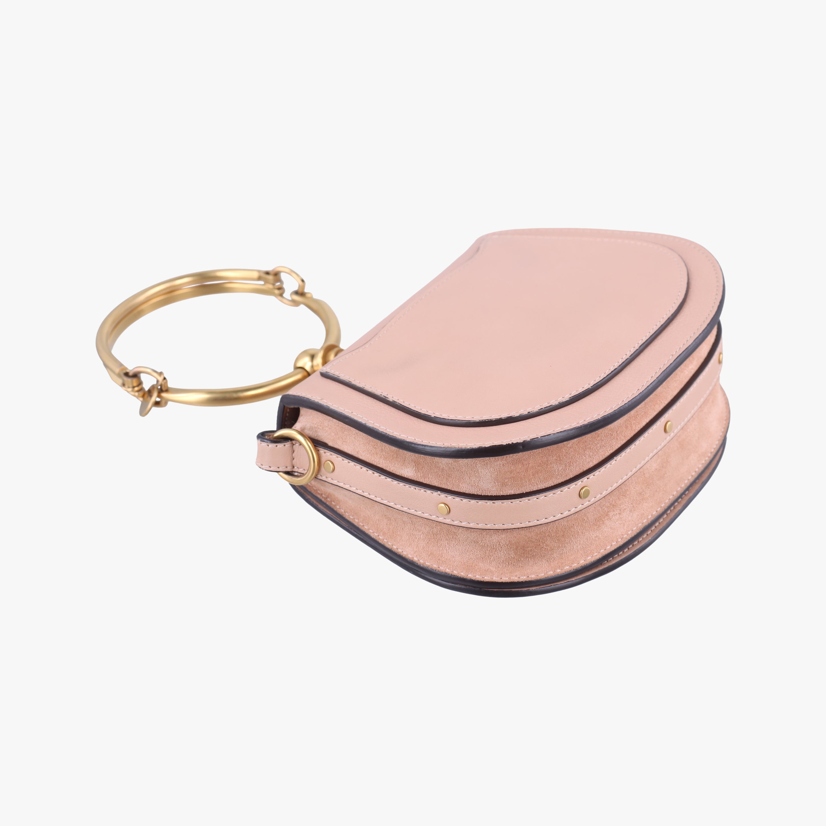 Pre-owned Chloe Bracelet Nile Pink Leather  shoulderbag | stylenewstar