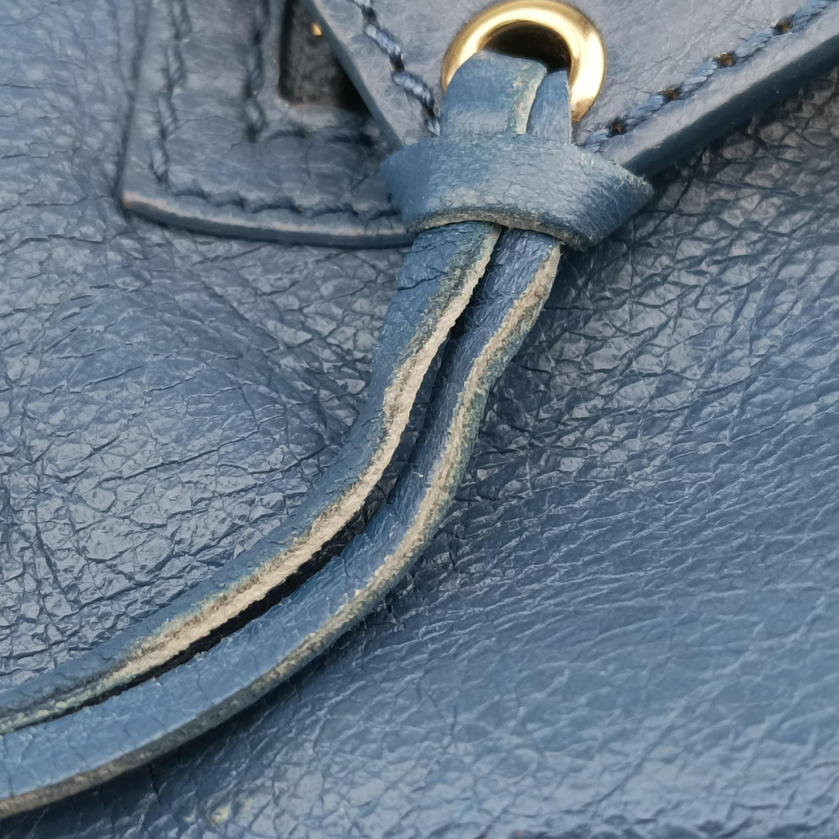 Pre-owned Balenciaga Motocross Giant Classic Hip Blue lambskin  shoulderbag | stylenewstar