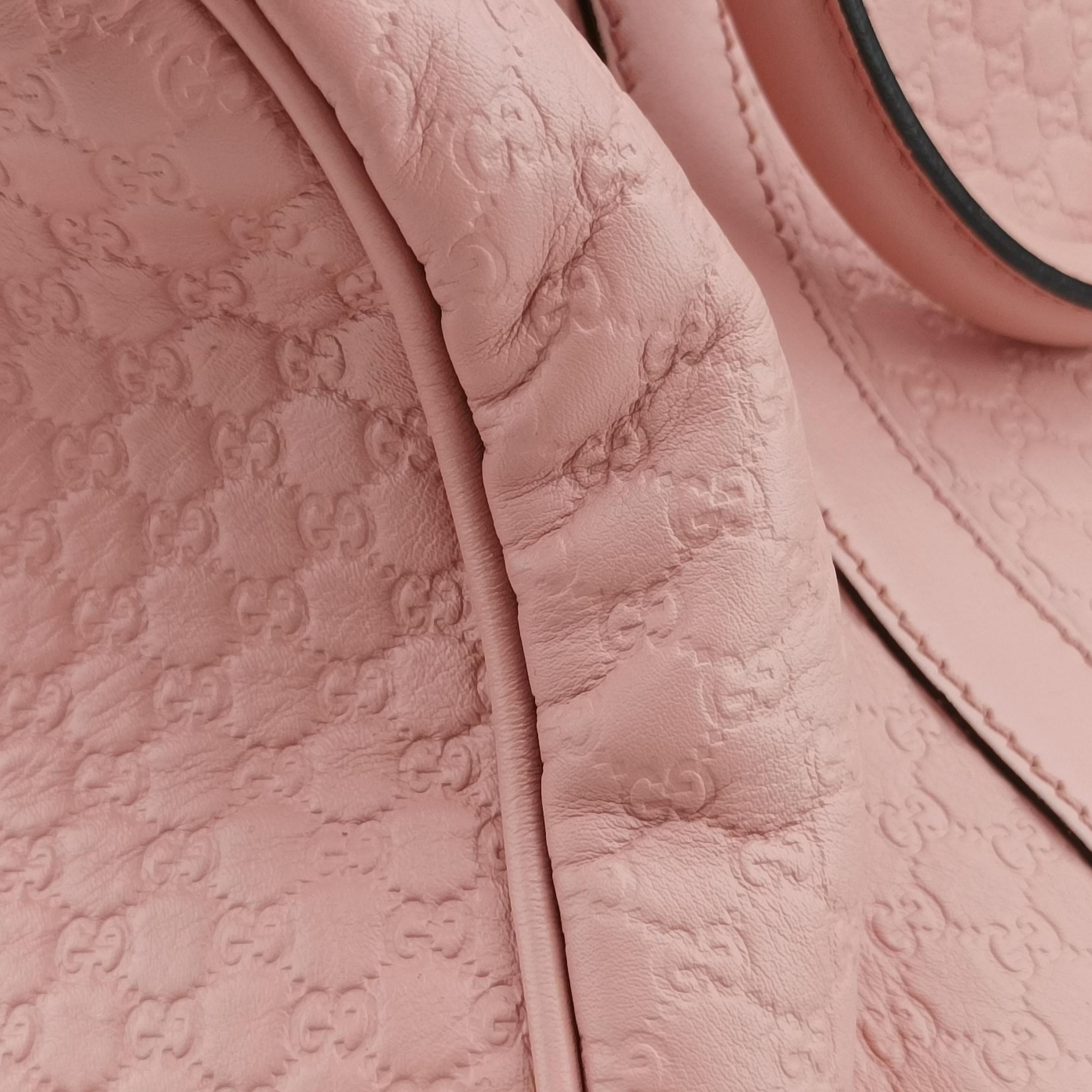 Pre-owned Gucci Microguccissima Pink Leather 449646 shoulderbag | stylenewstar