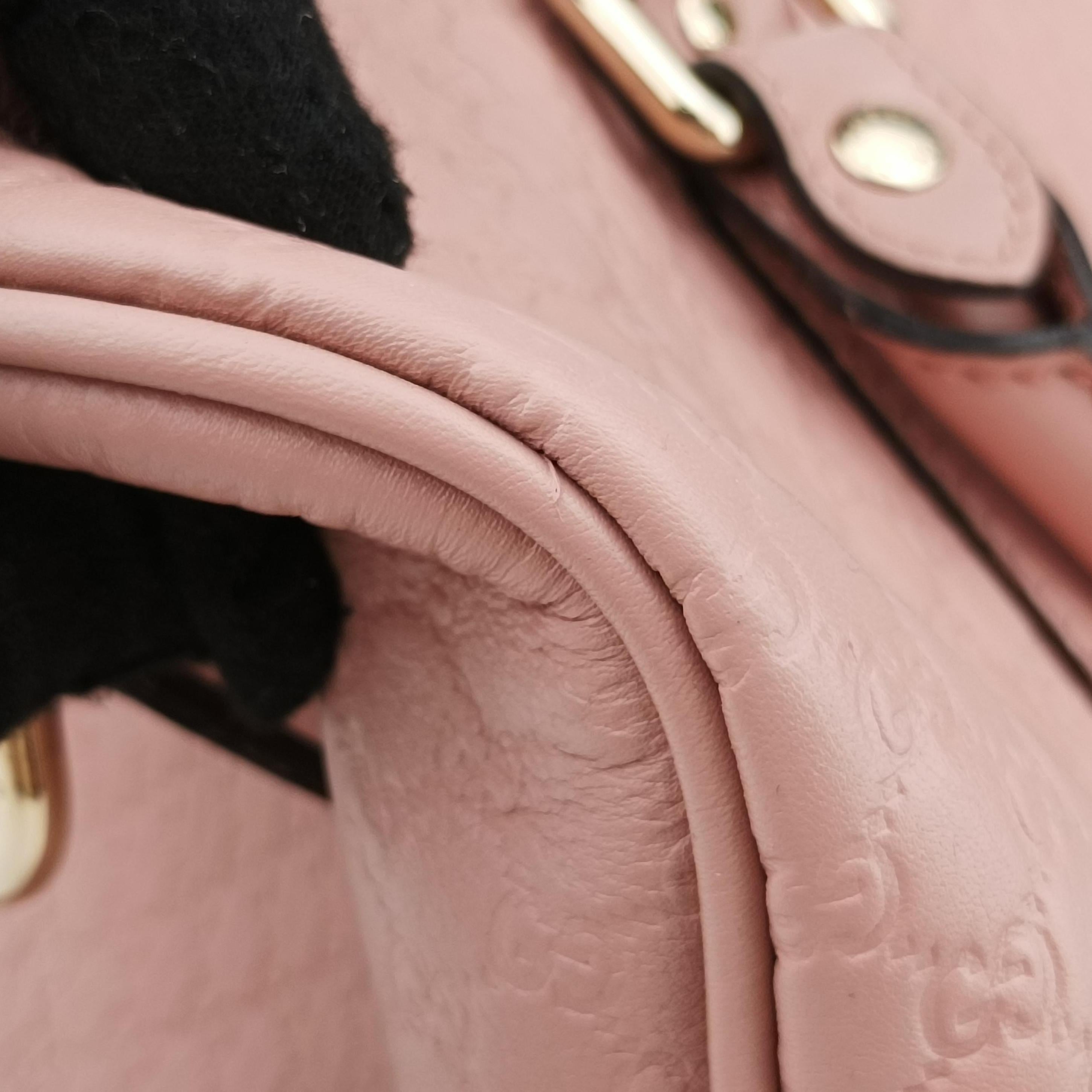 Pre-owned Gucci Microguccissima Pink Leather 449646 shoulderbag | stylenewstar