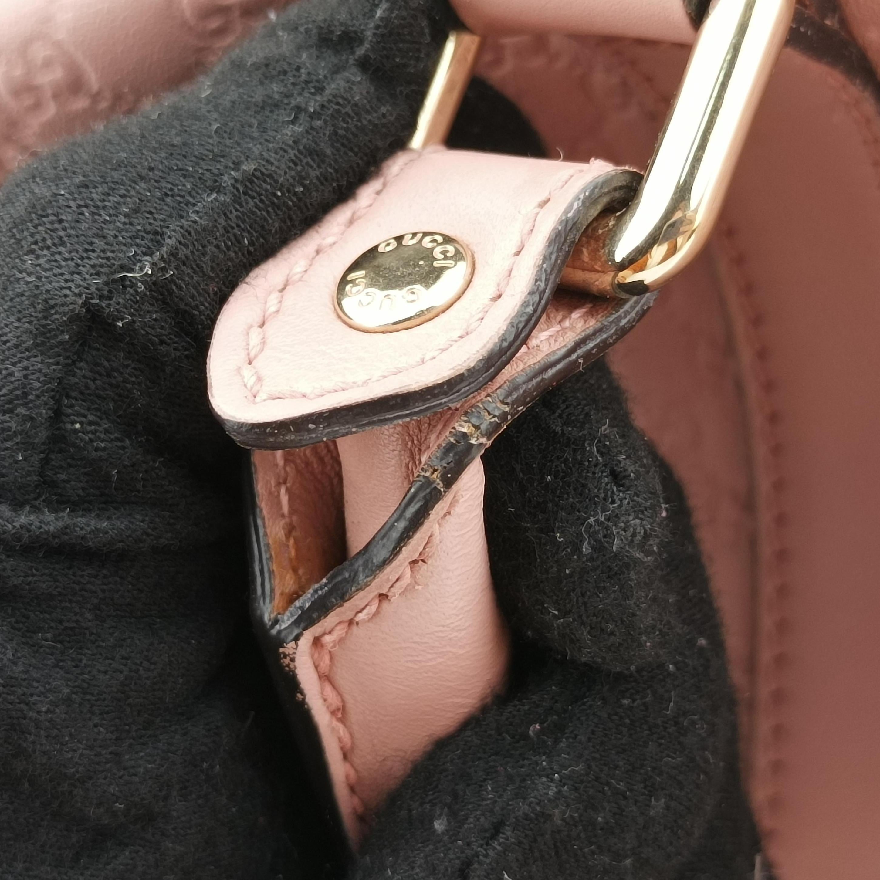 Pre-owned Gucci Microguccissima Pink Leather 449646 shoulderbag | stylenewstar