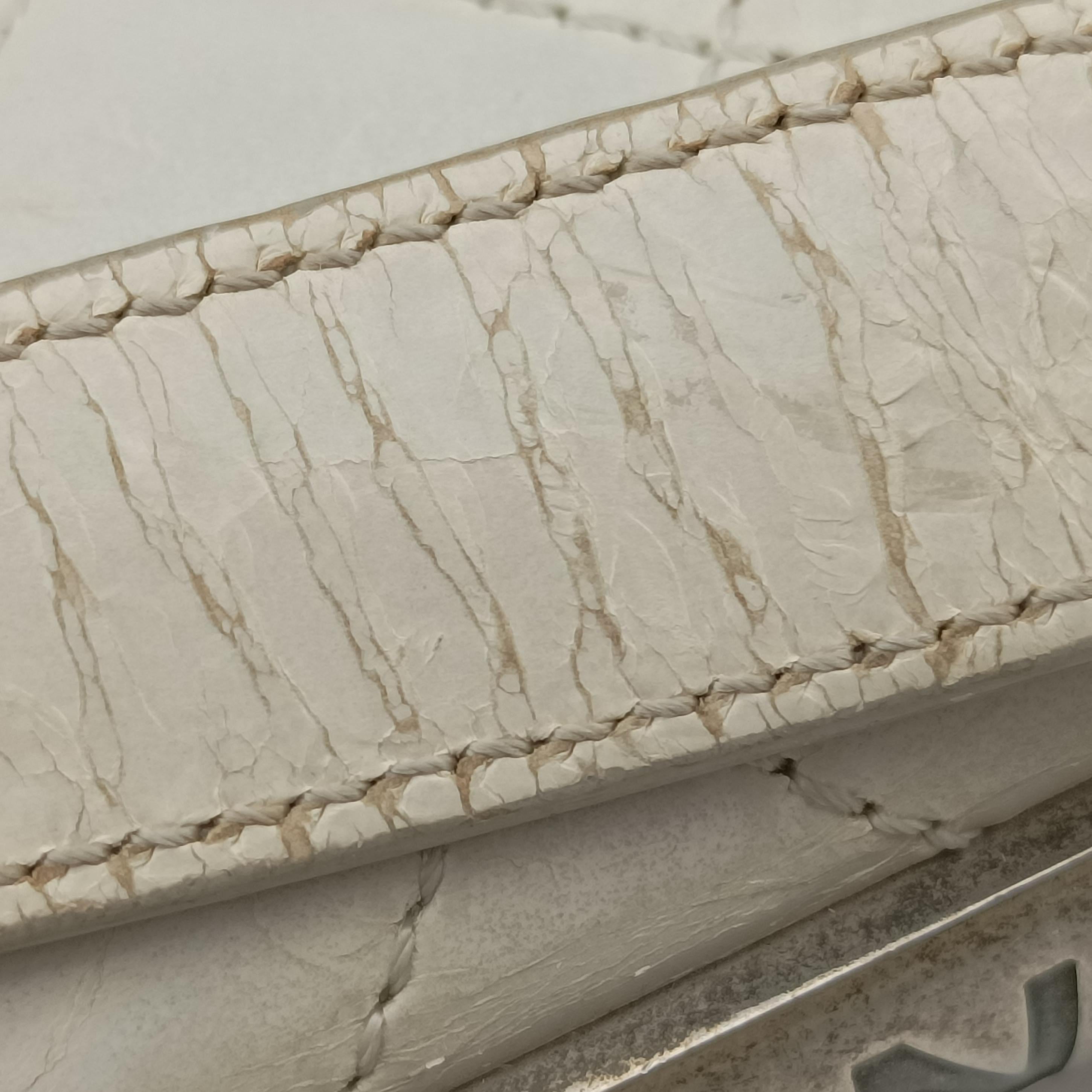 Pre-owned Chanel 2.55 Rita Matelasse White Leather A66815 shoulderbag | stylenewstar