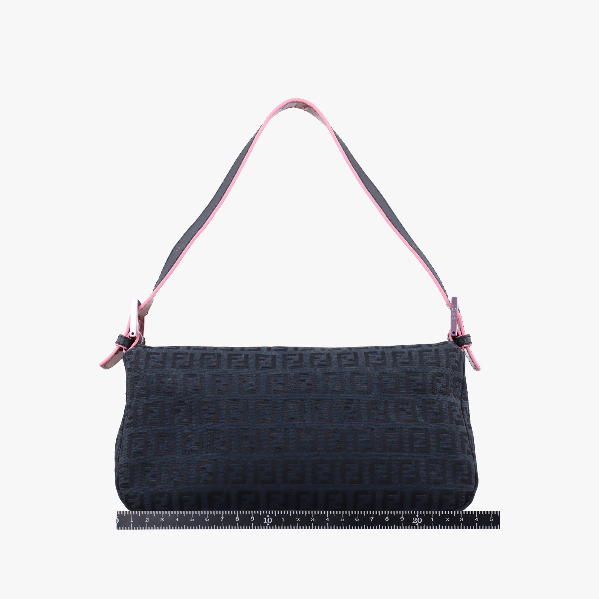 Vintage Fendi Mama Baguette Black canvas 8BR003 handbag | stylenewstar