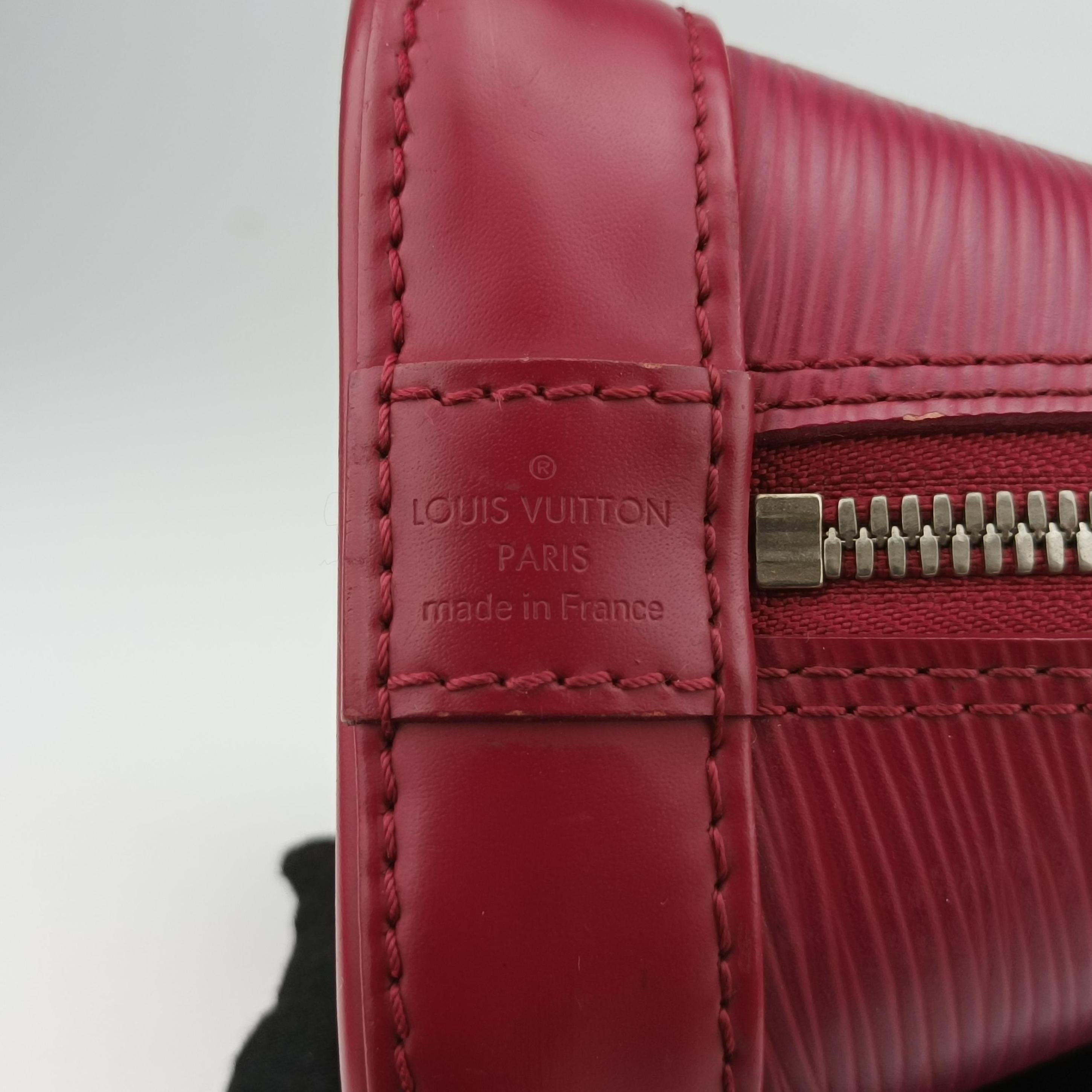 Pre-owned Louis Vuitton Alma BB ROSE PONDICHERY Epi M57341 shoulderbag | stylenewstar