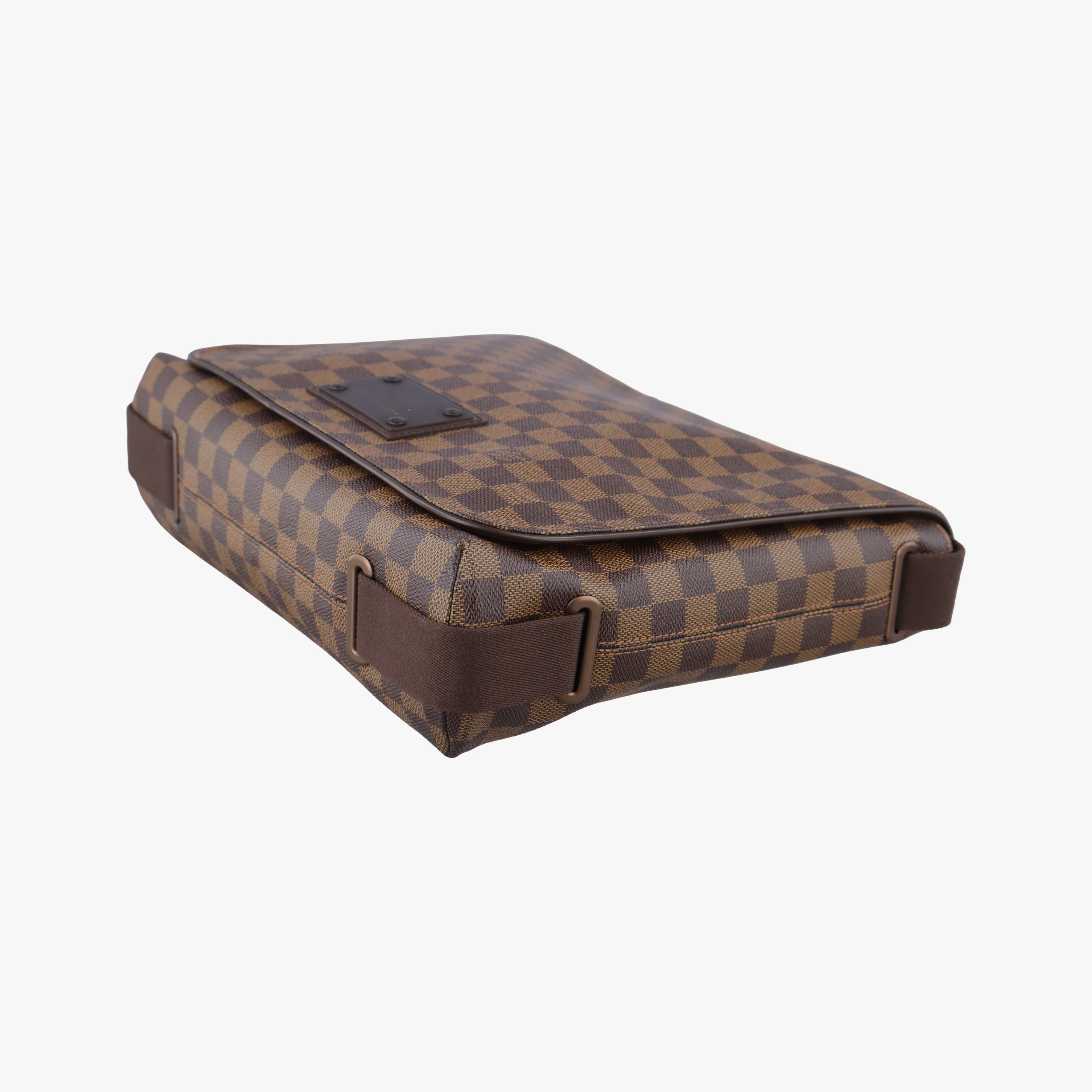 Pre-owned Louis Vuitton BROOKLYN MM EBENE Damier Canvas N51211 shoulderbag | stylenewstar