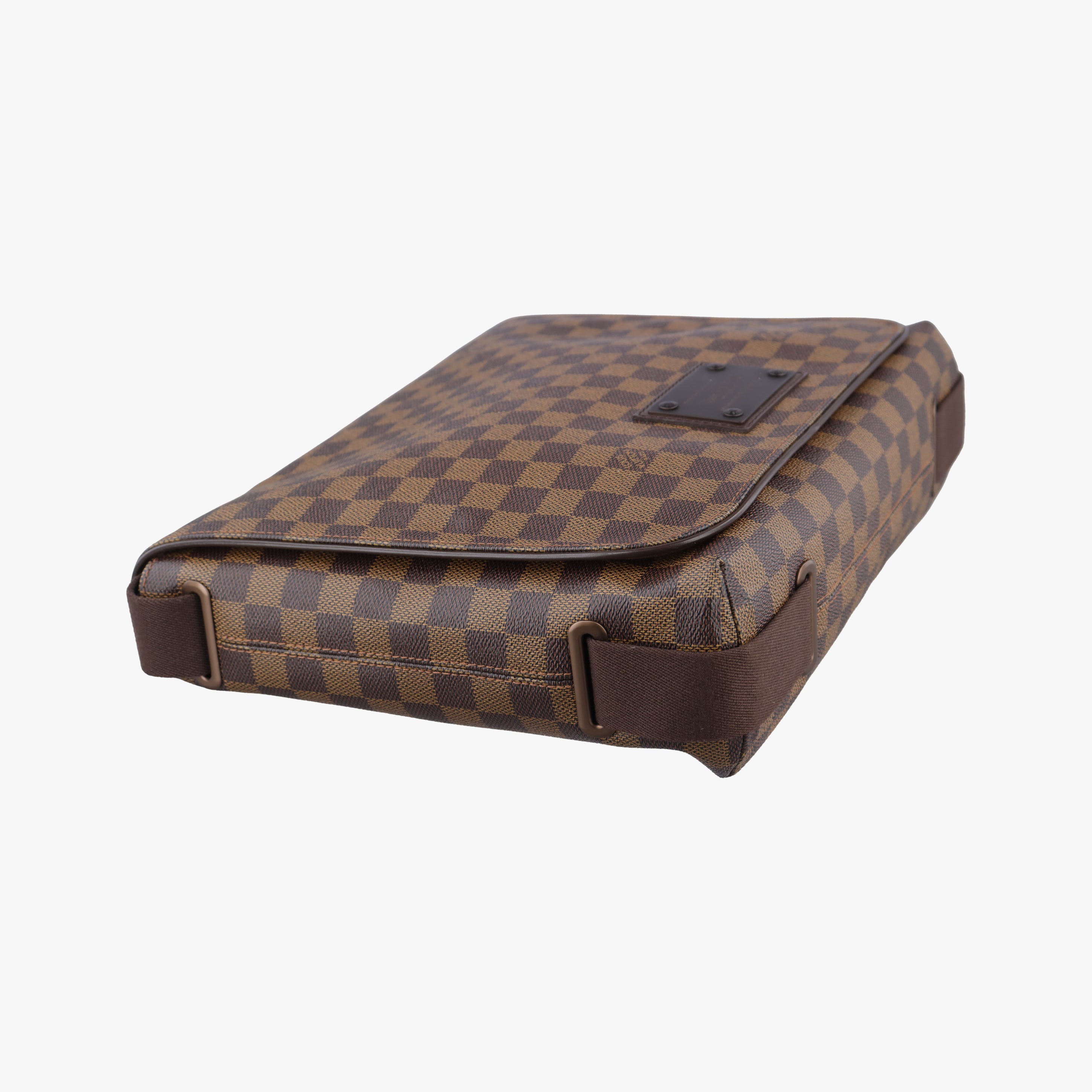 Pre-owned Louis Vuitton BROOKLYN MM EBENE Damier Canvas N51211 shoulderbag | stylenewstar