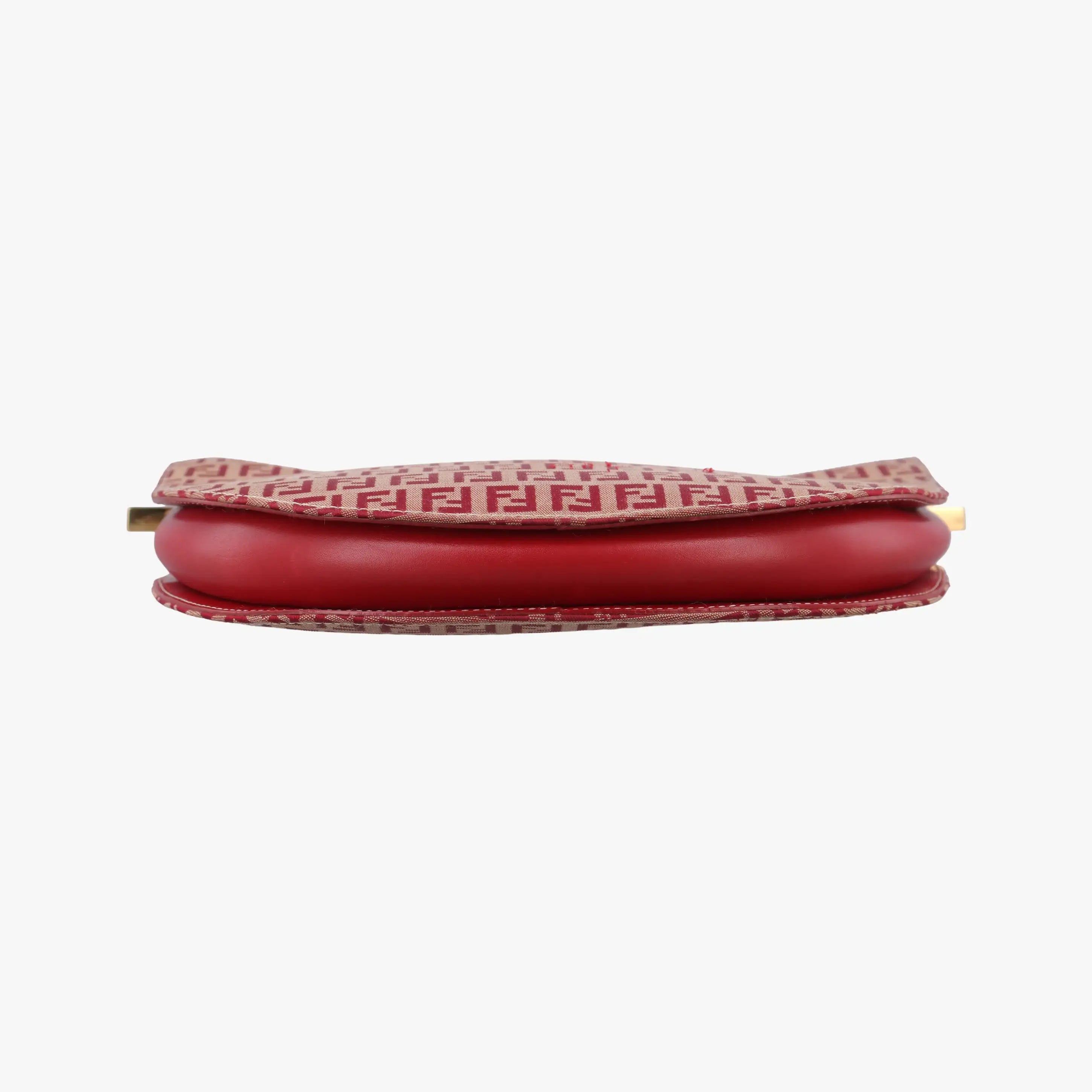 Pre-owned Fendi Zucchino Red canvas 831660 shoulderbag | stylenewstar