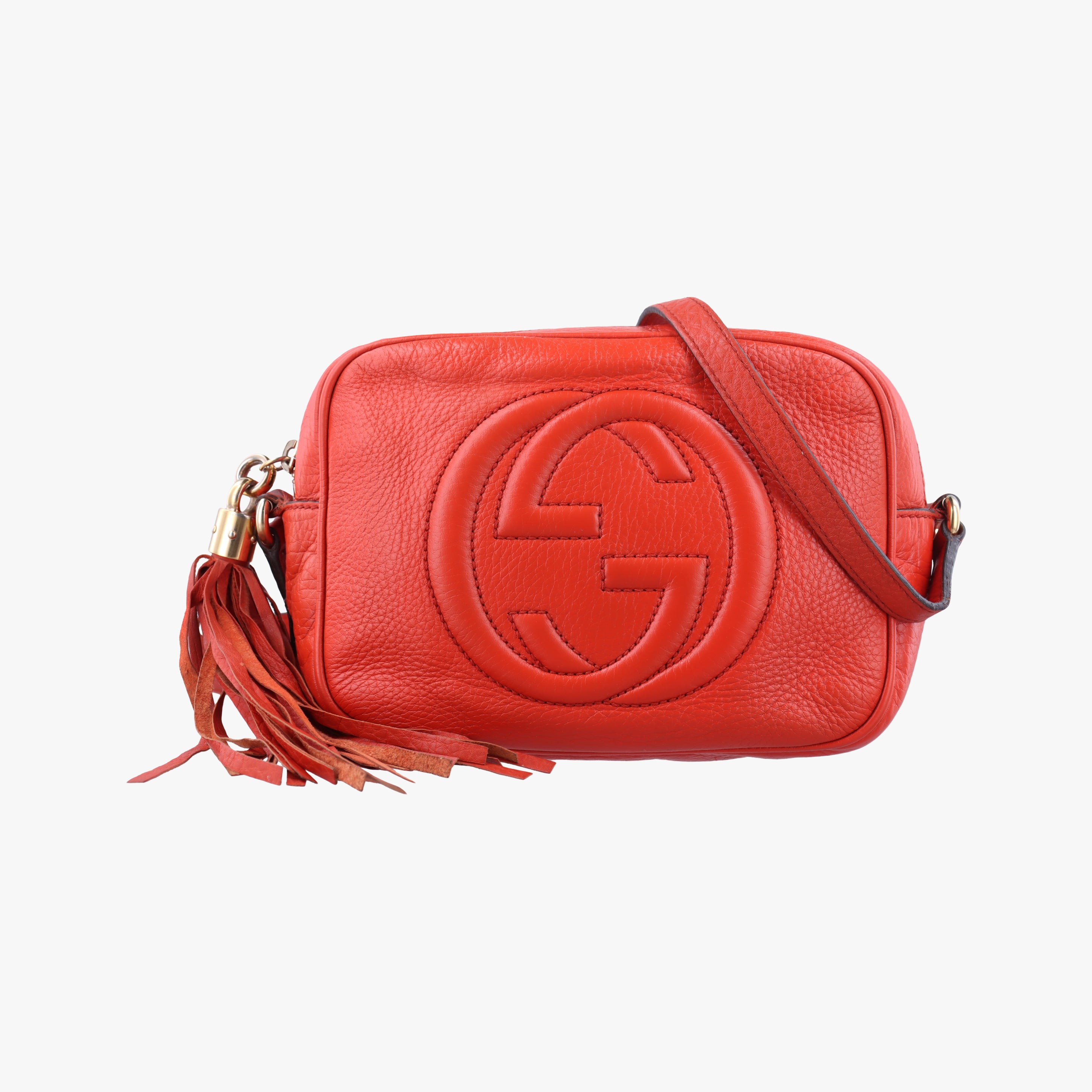 Pre-owned Gucci Soho Orange Leather 308364 shoulderbag | stylenewstar