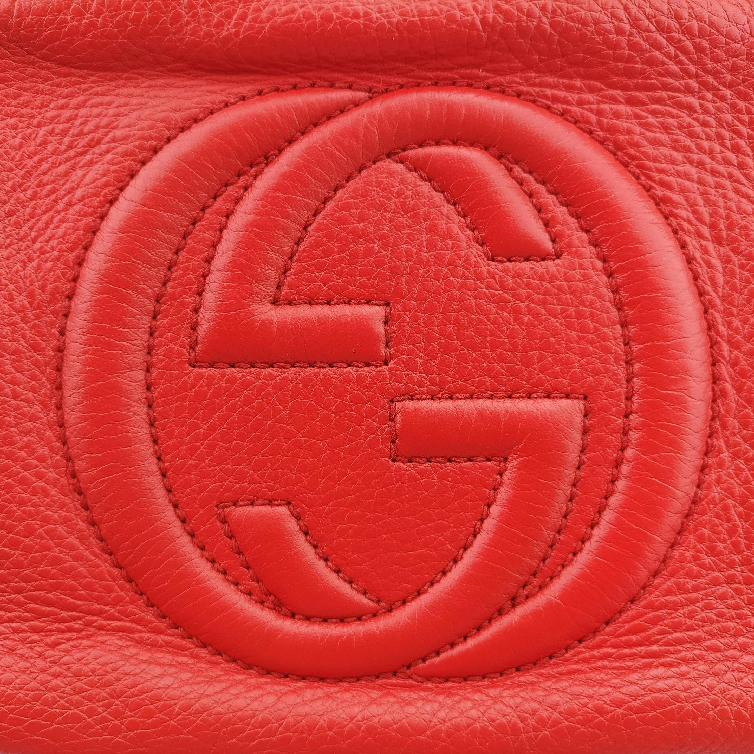 Pre-owned Gucci Soho Orange Leather 308364 shoulderbag | stylenewstar