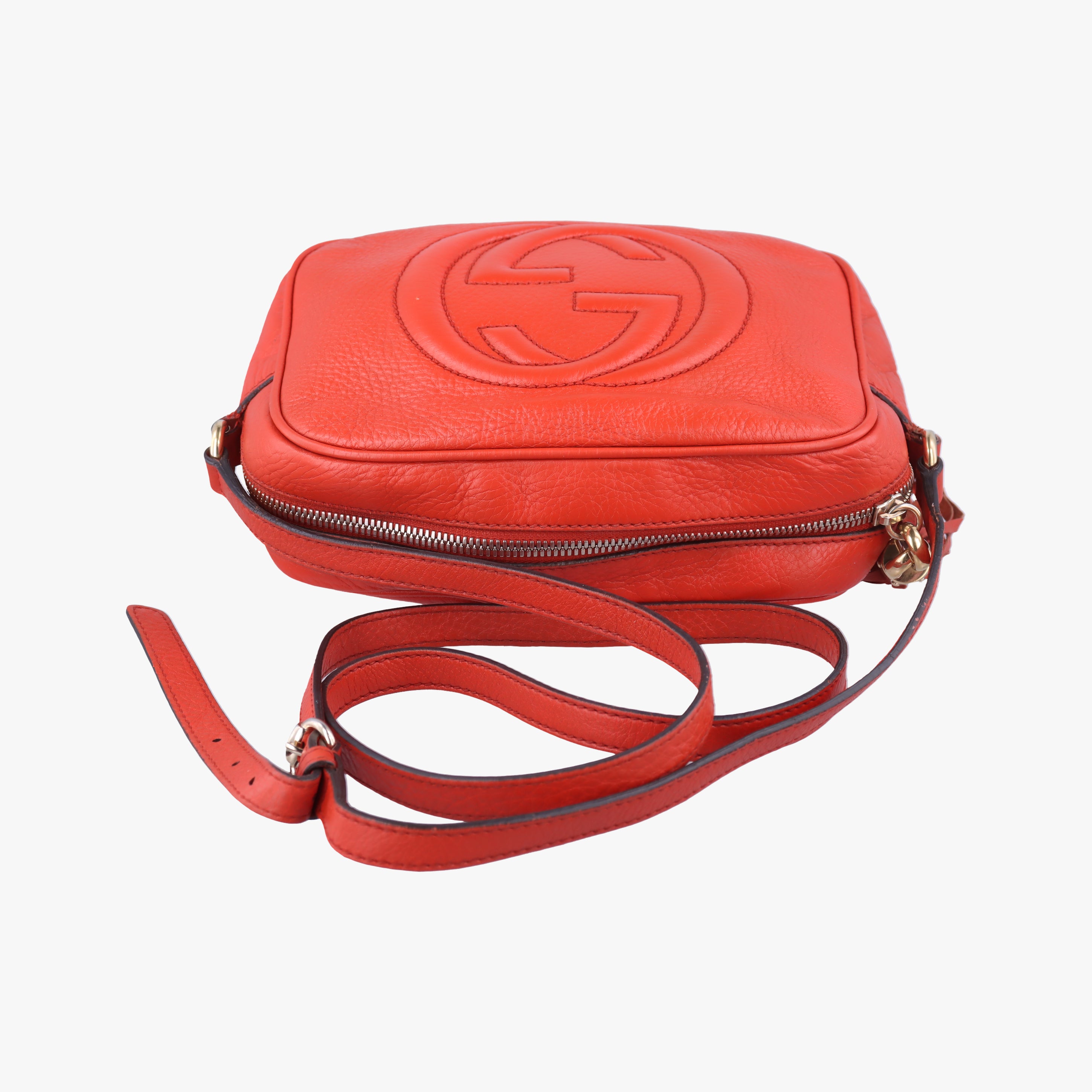 Pre-owned Gucci Soho Orange Leather 308364 shoulderbag | stylenewstar