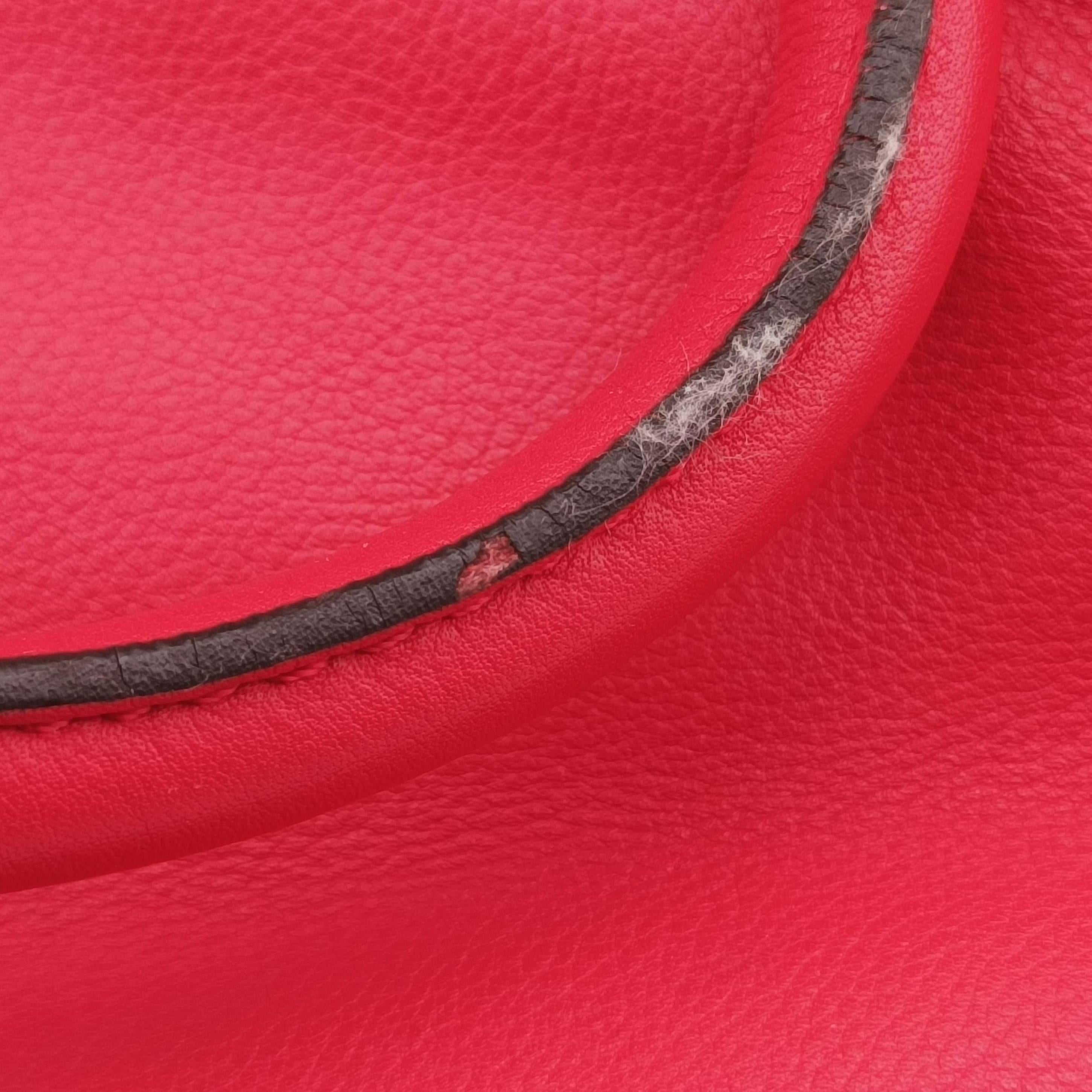 Secondhand Loewe Amazona36 Red Leather  handbag | stylenewstar