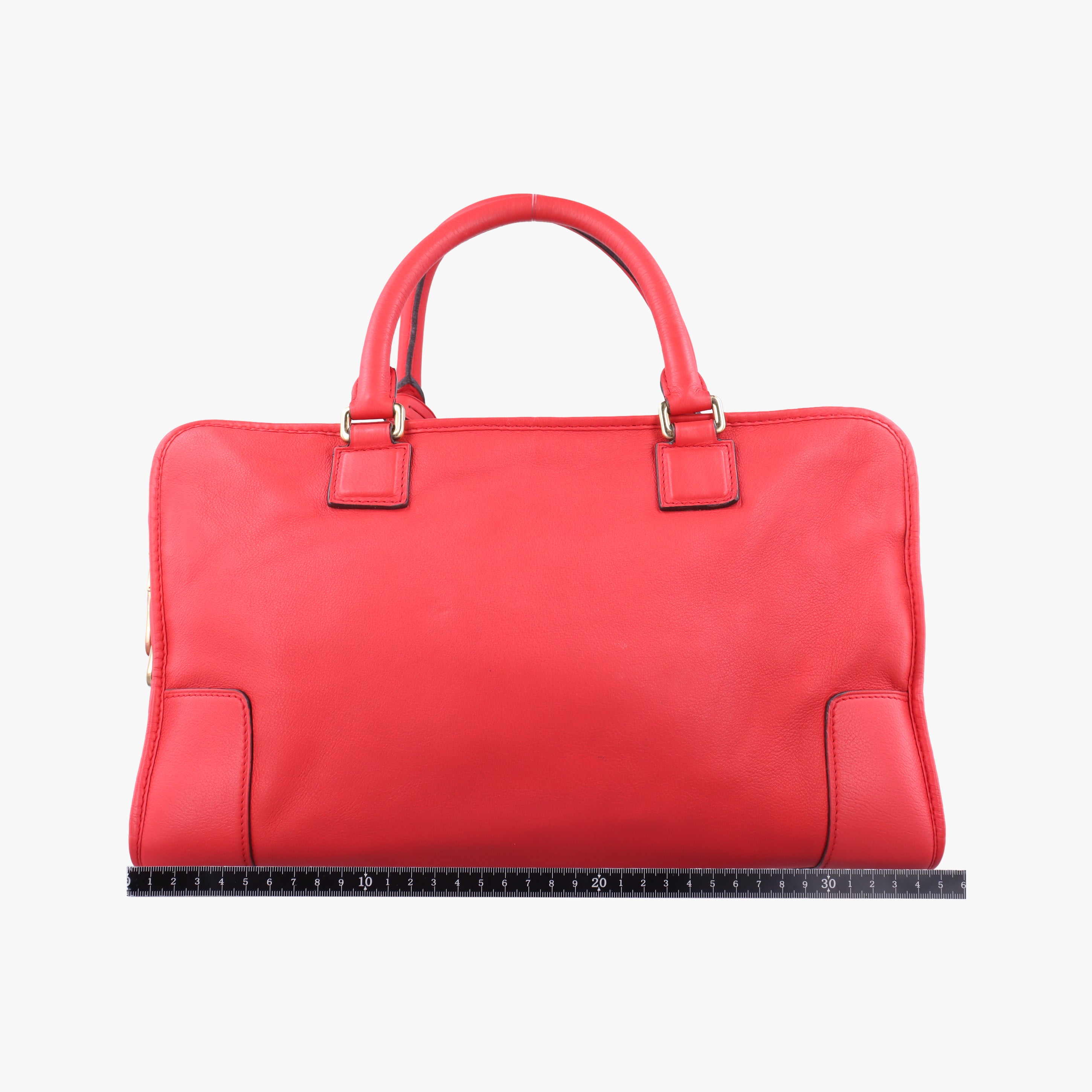 Secondhand Loewe Amazona36 Red Leather  handbag | stylenewstar