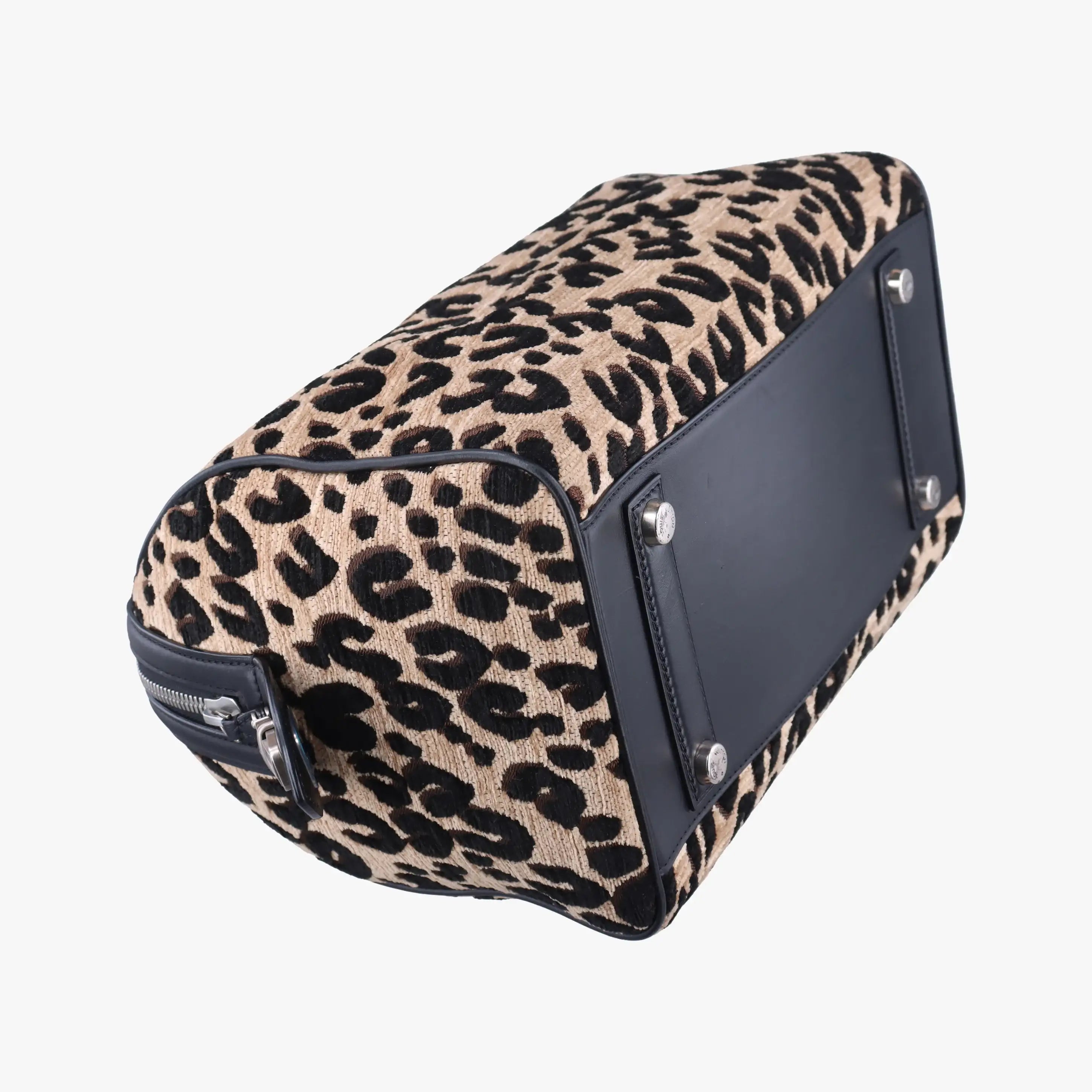 Pre-owned Louis Vuitton Speedy 30 Leopard Stephen Sprouse Beige×Black Jacquard canvas×leather M97396 handbag | stylenewstar
