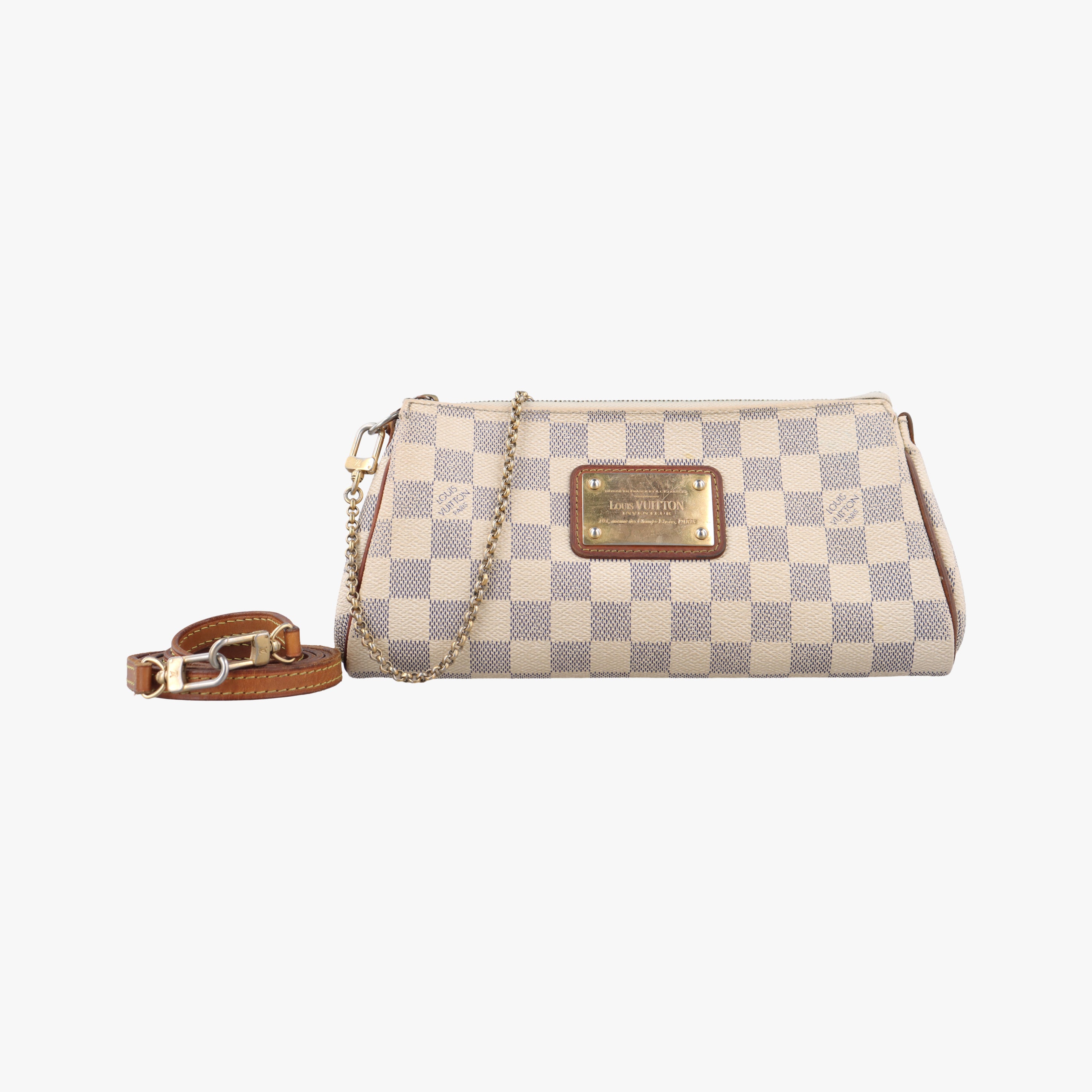 Pre-owned Louis Vuitton EVA Azur Damier Canvas N55214 shoulderbag | stylenewstar
