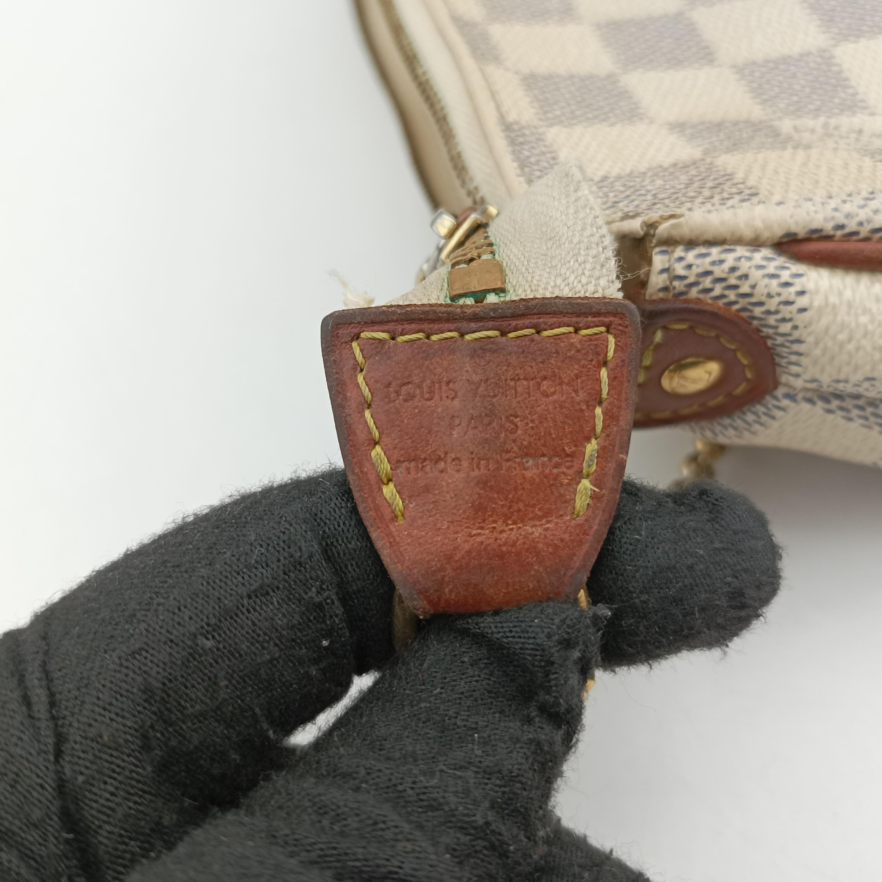 Pre-owned Louis Vuitton EVA Azur Damier Canvas N55214 shoulderbag | stylenewstar