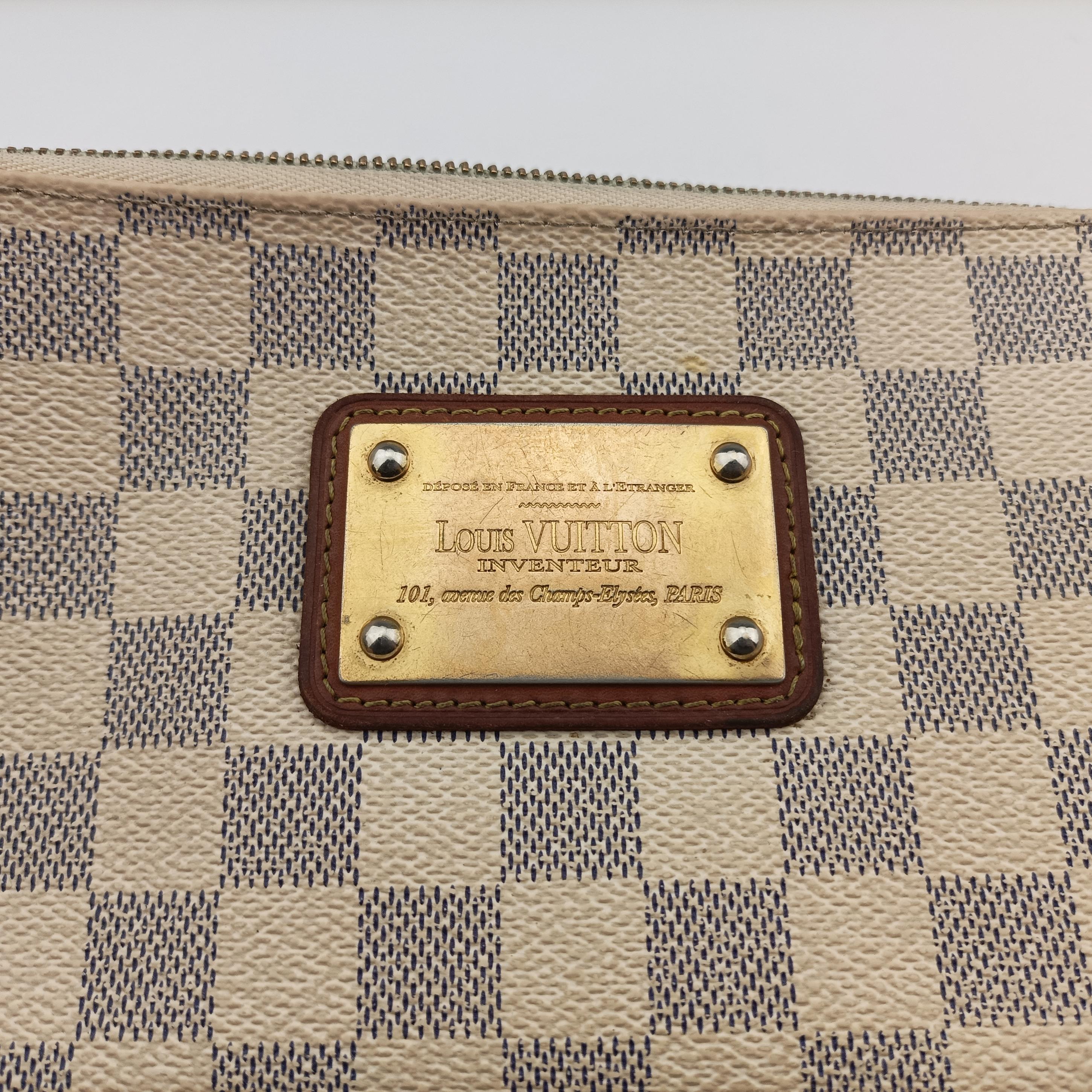 Pre-owned Louis Vuitton EVA Azur Damier Canvas N55214 shoulderbag | stylenewstar