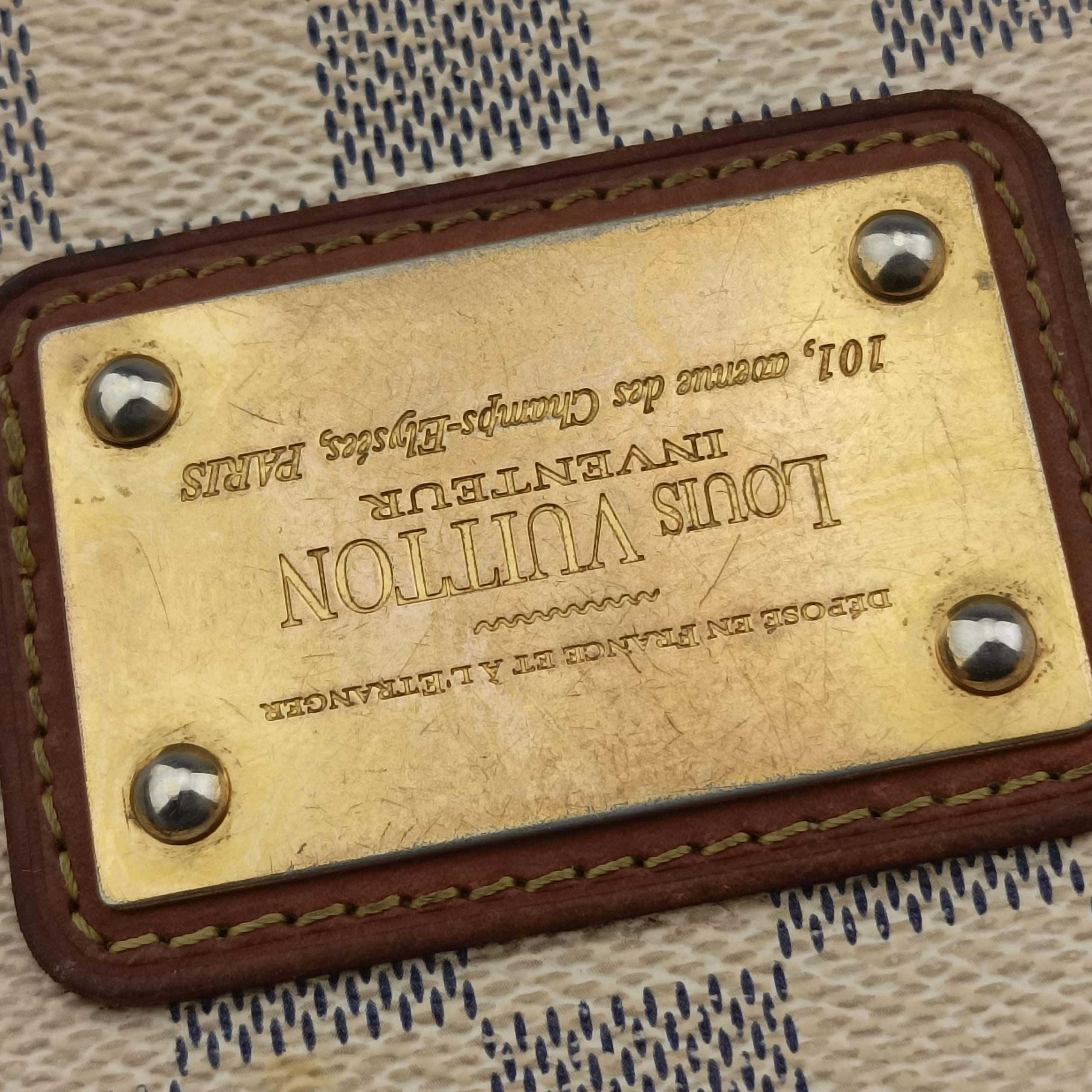 Pre-owned Louis Vuitton EVA Azur Damier Canvas N55214 shoulderbag | stylenewstar