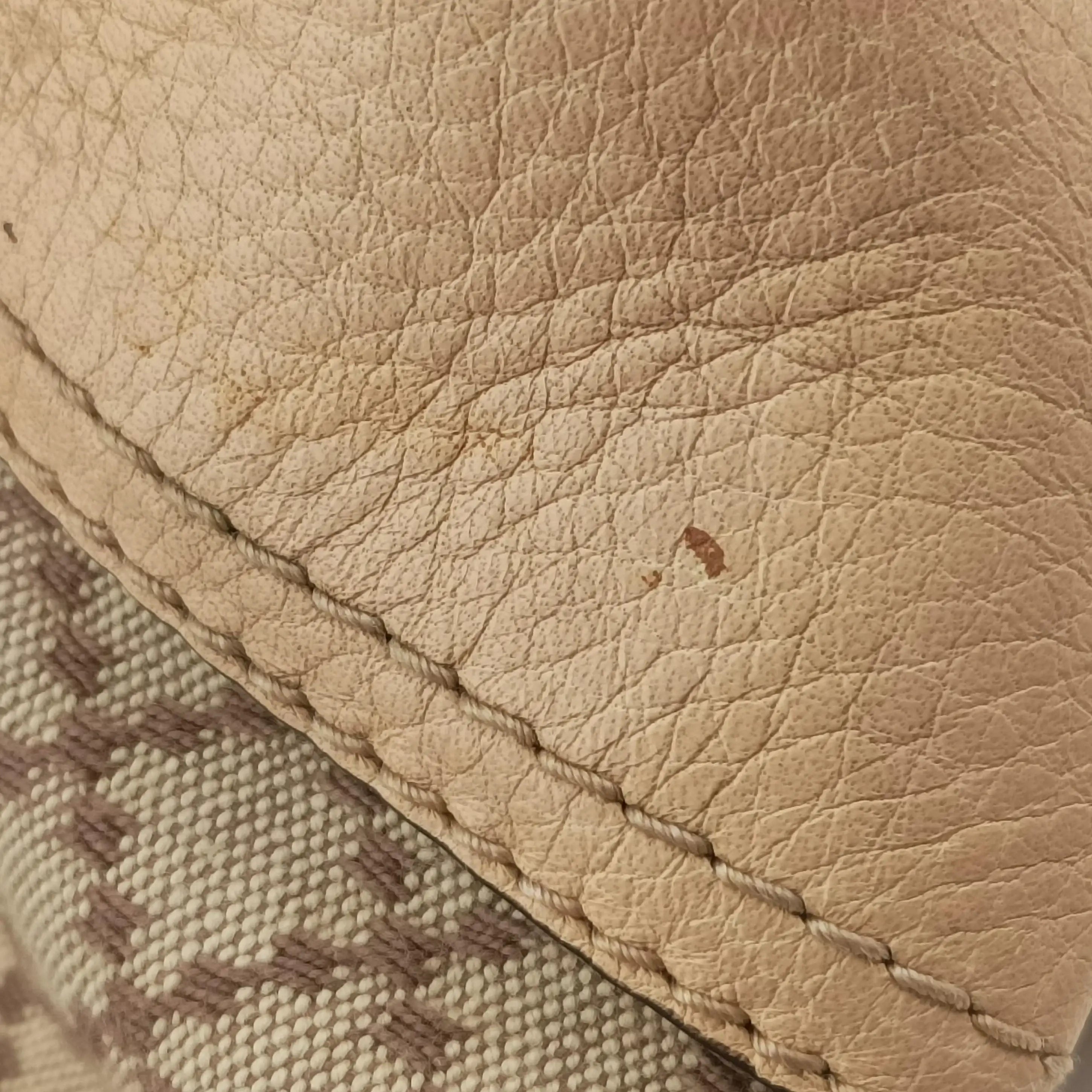 Pre-owned Gucci Diamante Horsebit Catherine Tote Beige canvas×leather 247283 handbag | stylenewstar